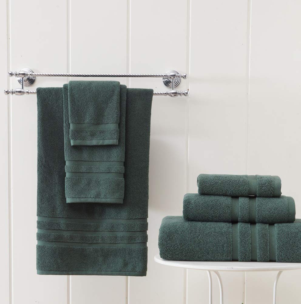 Veteran Textile LLC Luxury Hotel & Spa  Turkish Cotton 6 Pieces Towels Set  Max-Softness by Veteran Textile (Dark Green)