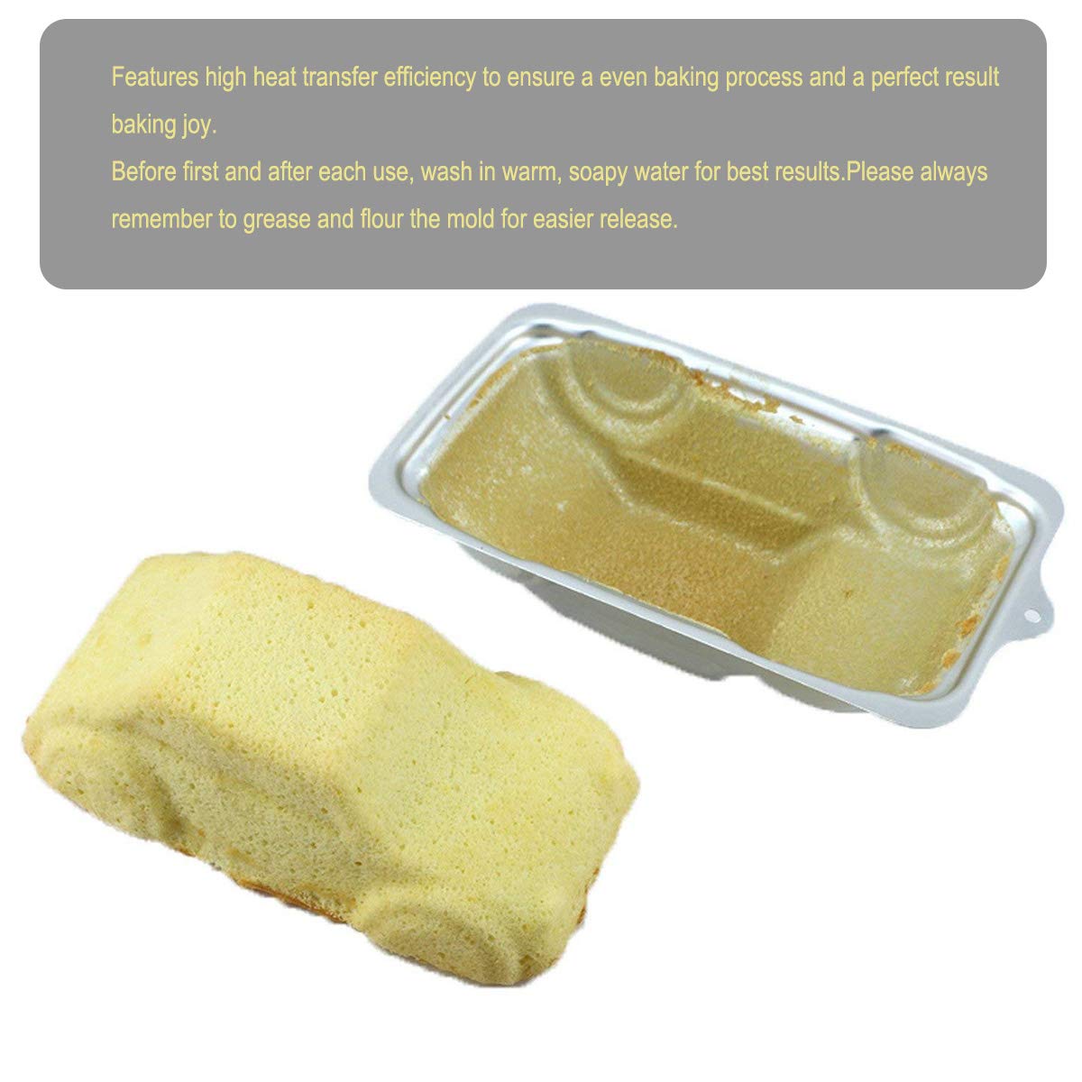 Car Cake Pan- Kids 3D Birthday Cake Pan Cartoon Baking Mold