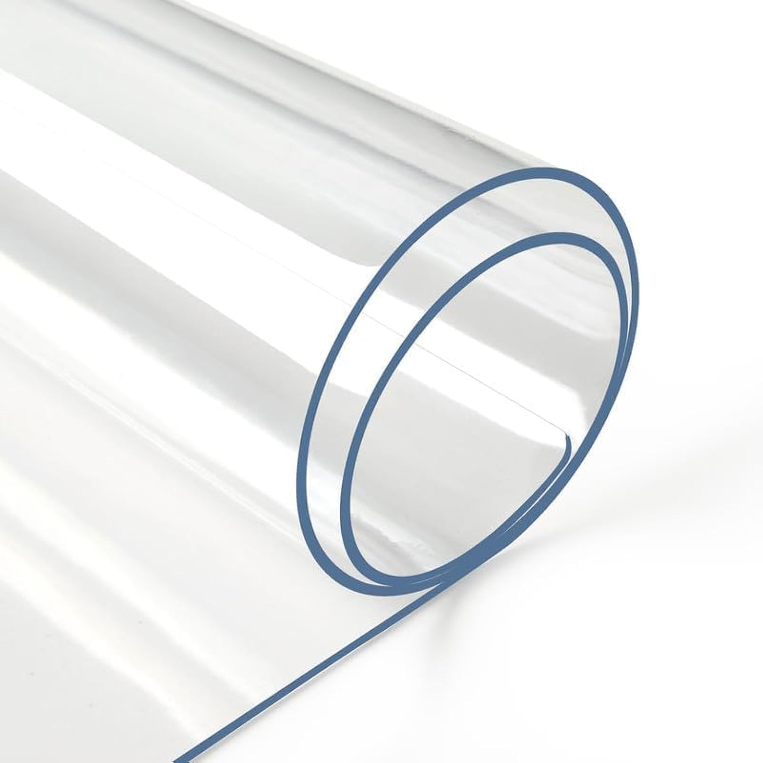 Deep Dream 2.0mm Clear Desk Cover Protector, 25  55 Inch Clear Table Protector, Rectangular Vinyl Desk Pad, PVC Plastic Table Co