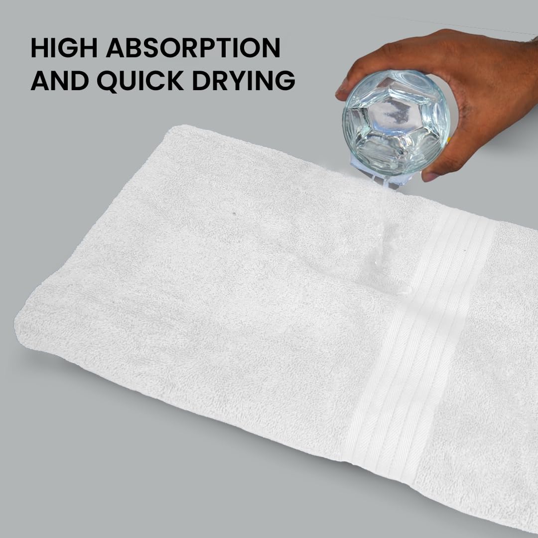 Textila 100% Cotton Bath Sheet Towels - Jumbo Size 35X70 Inches, Ultra Soft And Absorbent, (2 Pack - White) Luxury Oversized Tow