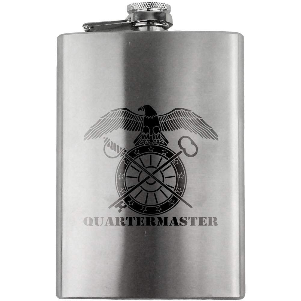 Army Quartermaster Branch Military 8oz. Flask