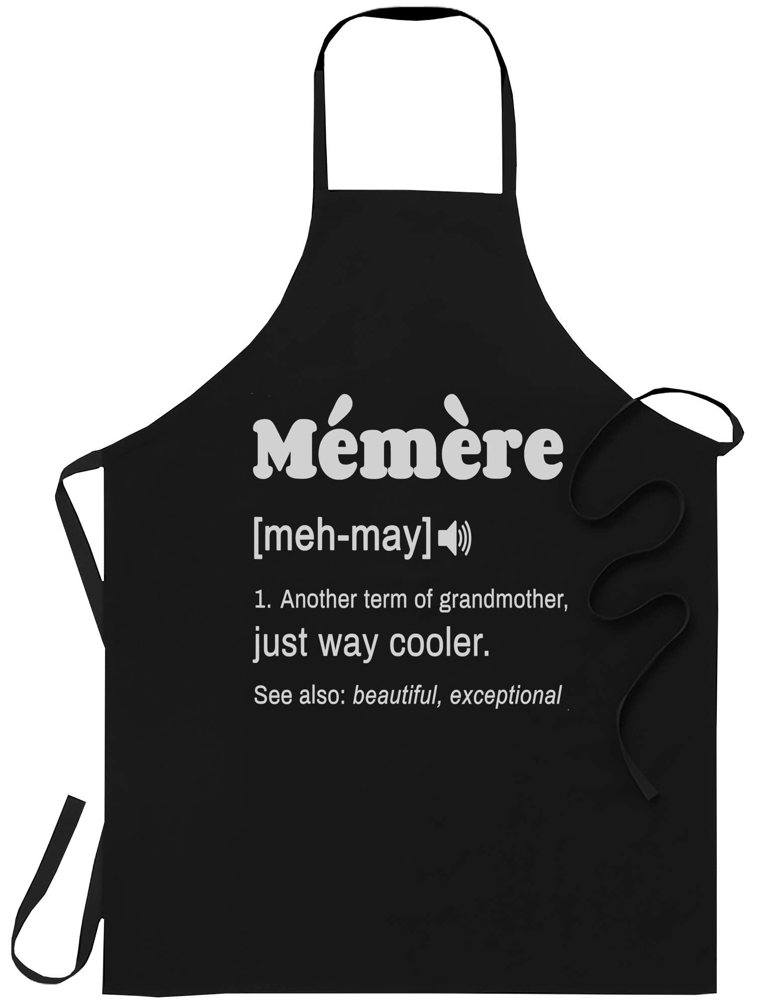 Xpuffer Funny Gag Sarcastic Apron Funny Memere Definition Gift For French Grandmother Kitchen Home Poster Funny Chef Cook Aprons