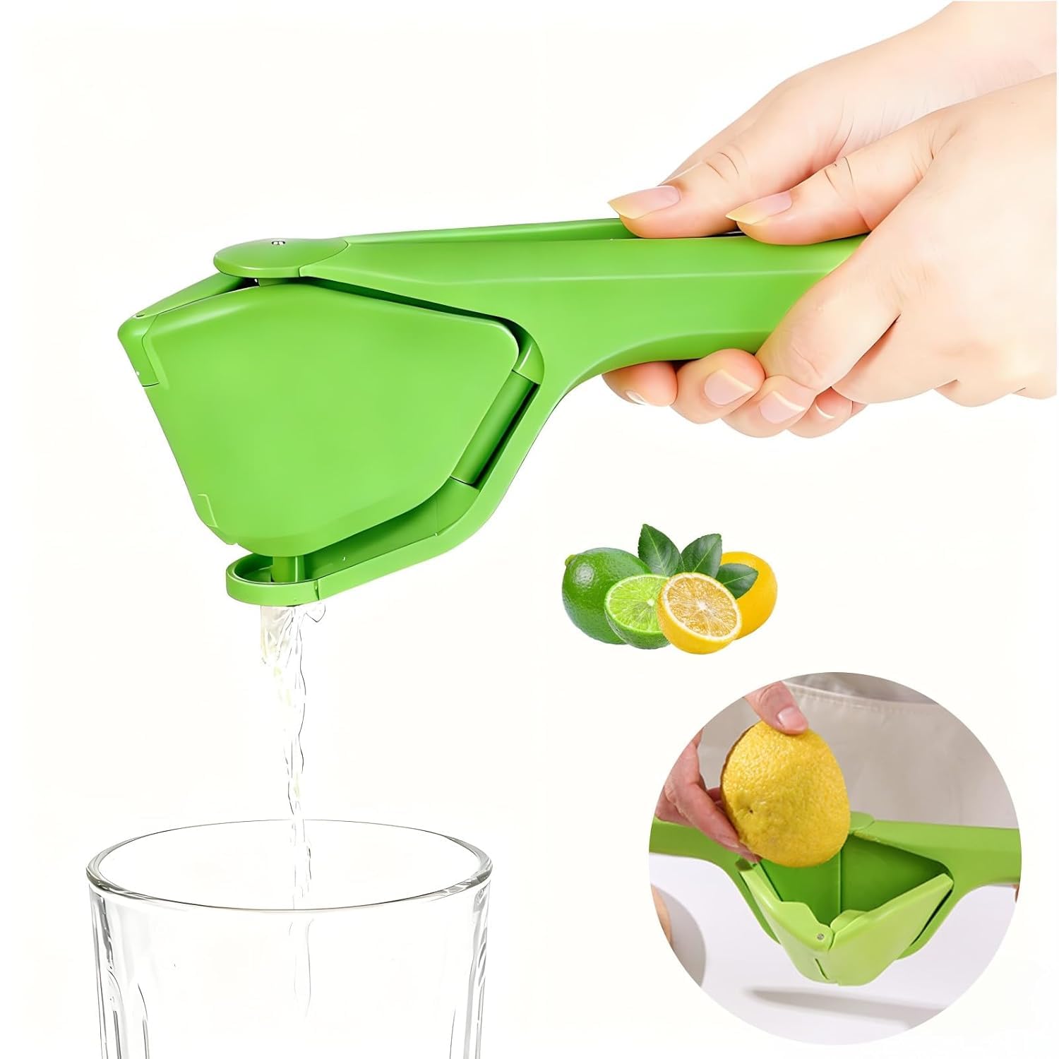Kashtgo Manual Lemon Squeezer For Maximum Juice Extraction, Easy Press Citrus Juicer For Lemons & Limes With BuiltIn Strainer
