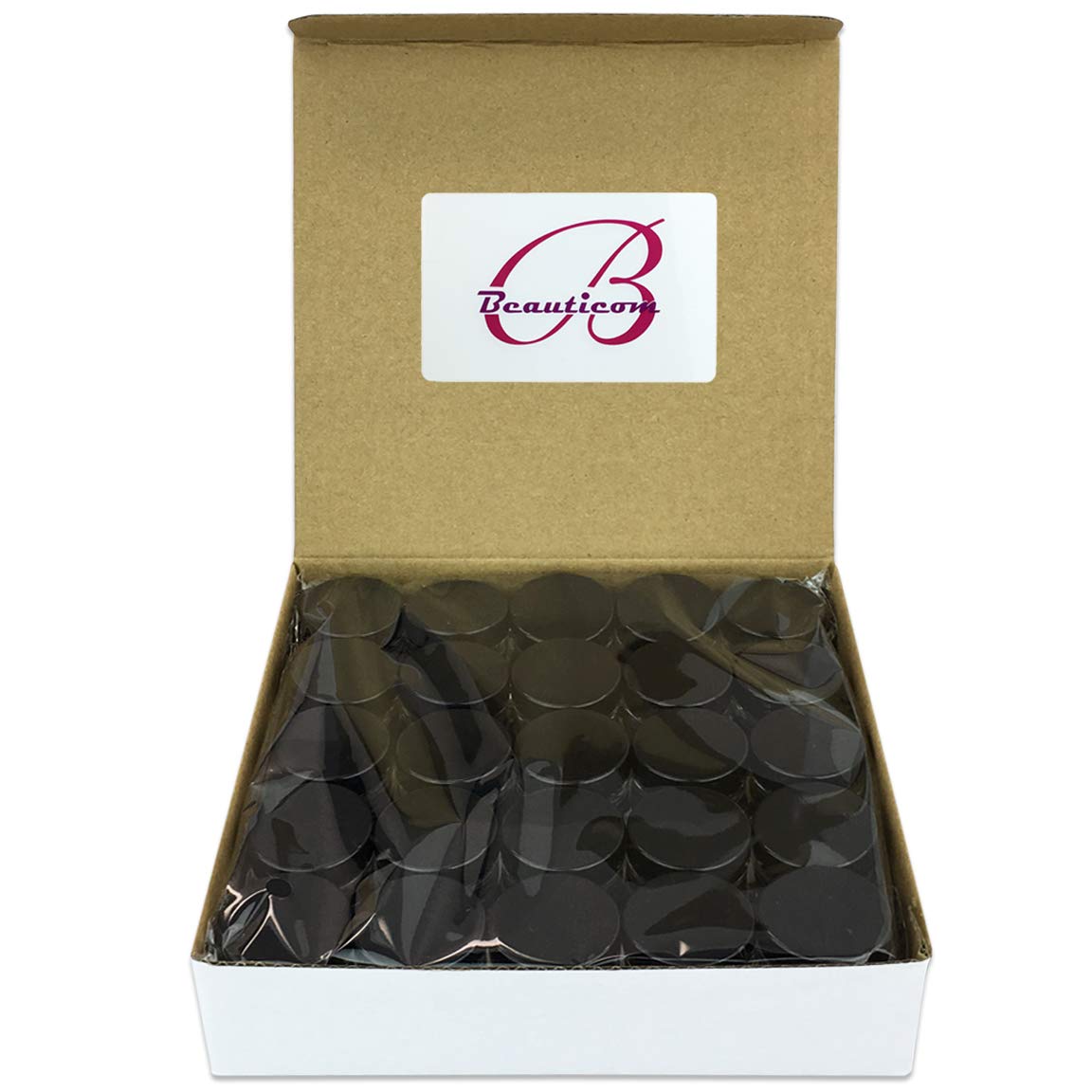 Beauticom (100 Pieces Jars + Lid) 3G/3Ml Round Clear Jars With Black Screw Cap Lids For Scrubs, Oils, Toner, Salves, Creams, Lot
