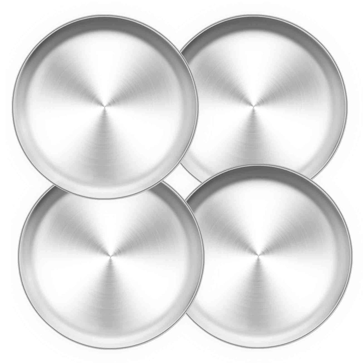 Teamfar Pizza Pan, 10 Inch Pizza Pans Pizza Tray Stainless Steel For Oven Baking, Non Toxic & Healthy, Heavy Duty & Dishwasher S