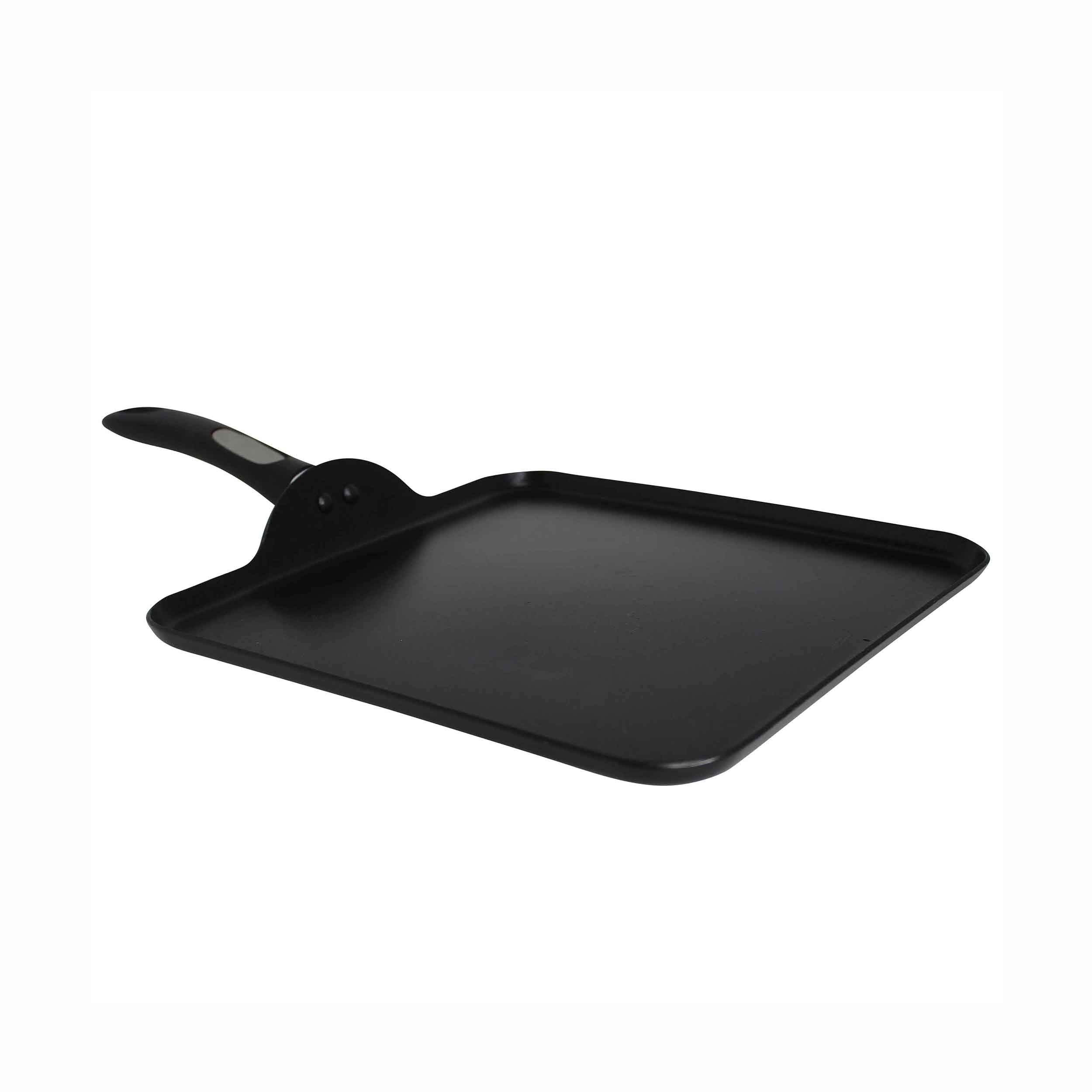 Mirro A79713 Get A Grip Aluminum Nonstick Griddle Cookware, 11-Inch, Black