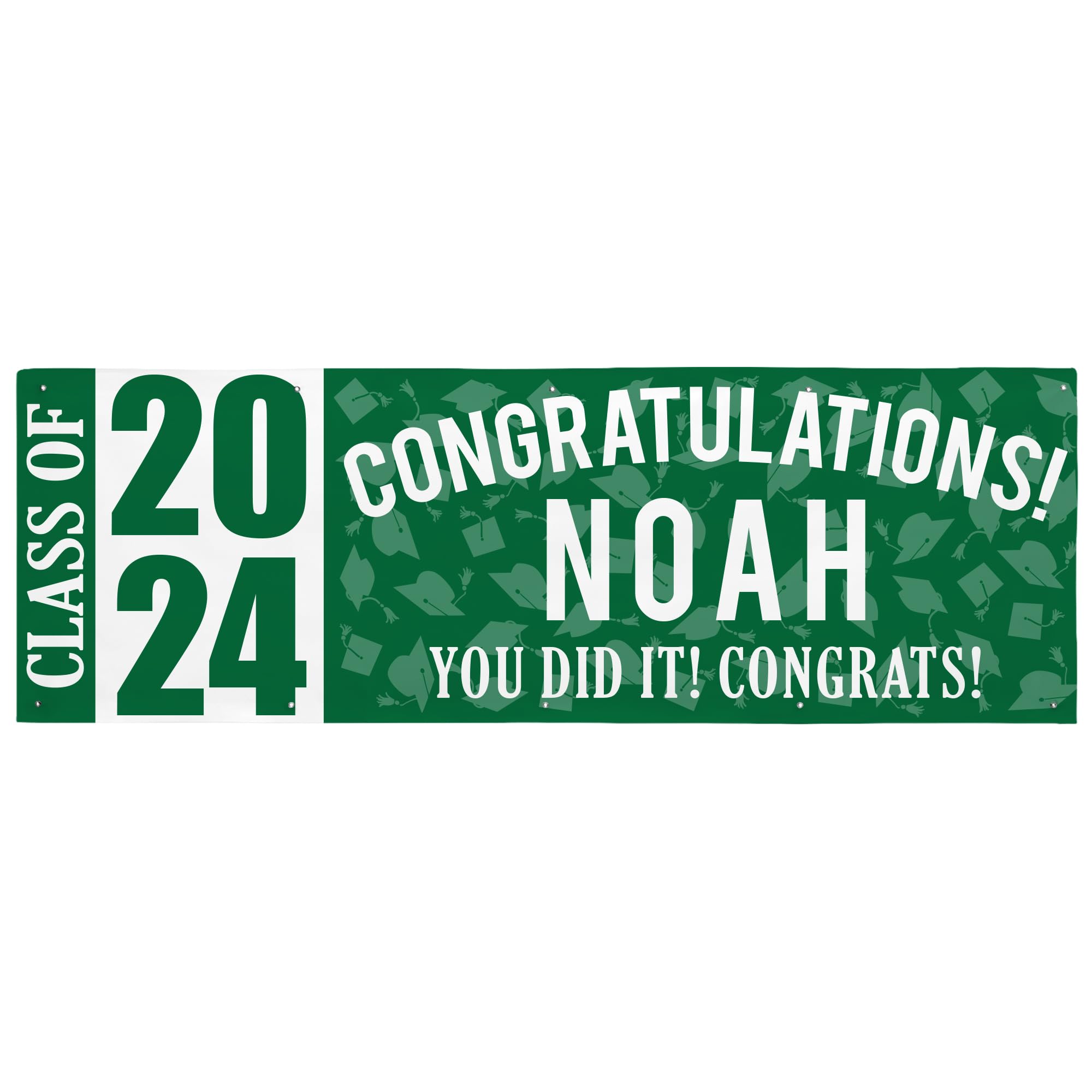 Let'S Make Memories Personalized Graduation Banner - Graduation Party Decorations - Customized Congratulations Banner - Class Of