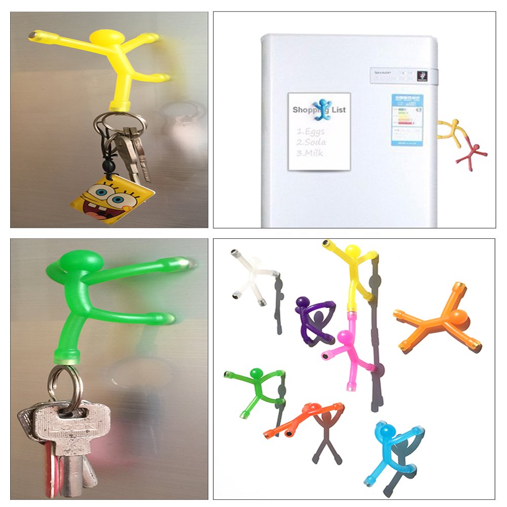 8PCS Novelty Man Fridge Magnets  Toosunny Cute Rubber Magnet Men Refrigerator Magnets Magnetic Toy for Adults Office Fun Decorative Decoration