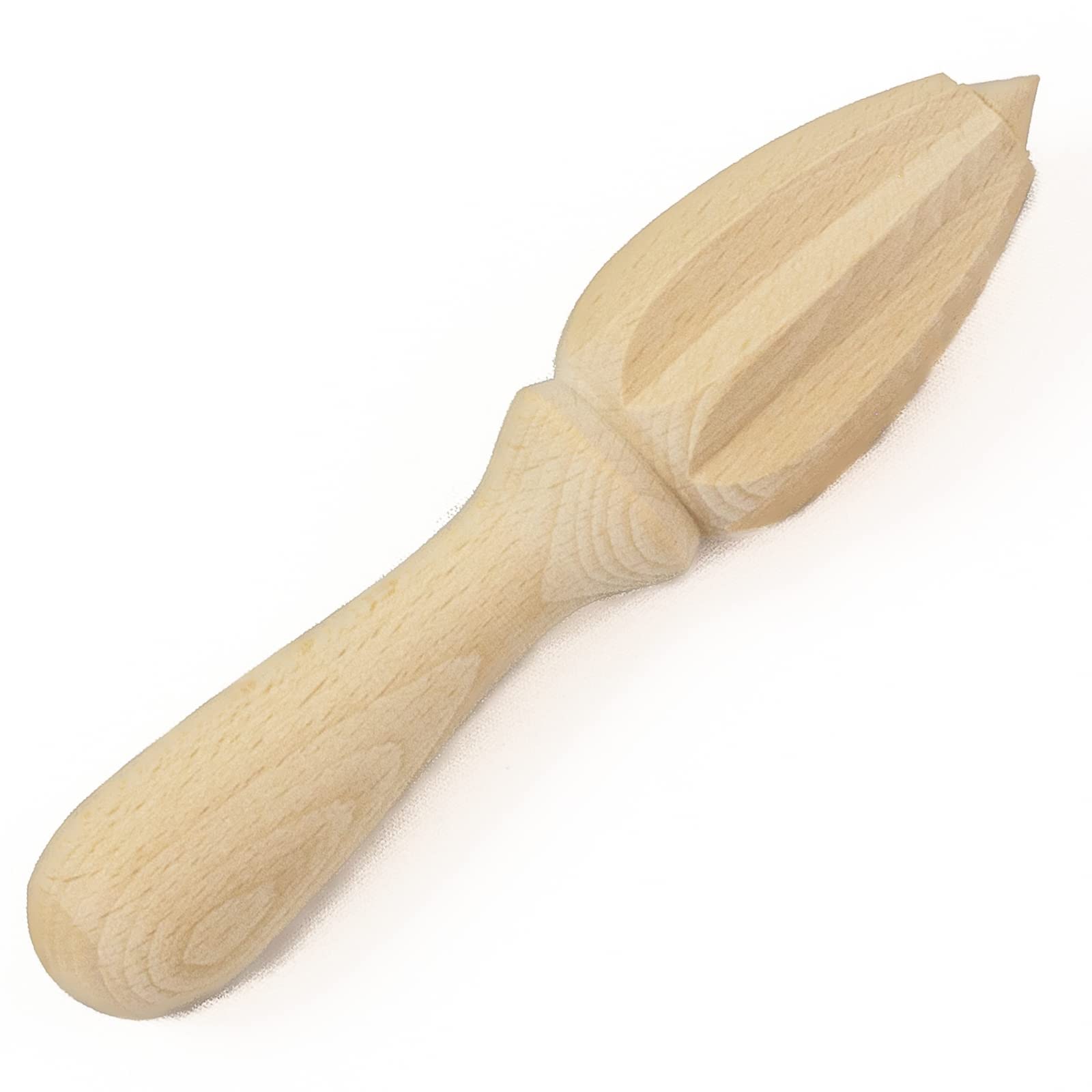 Citrus Juicer Reamer, Raw Wood Uncoated Natural European Beechwood