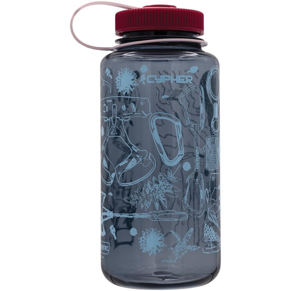 Nalgene 32 oz Wide Mouth Water Bottle | BPAFree, Durable & Leak Proof, Cypher