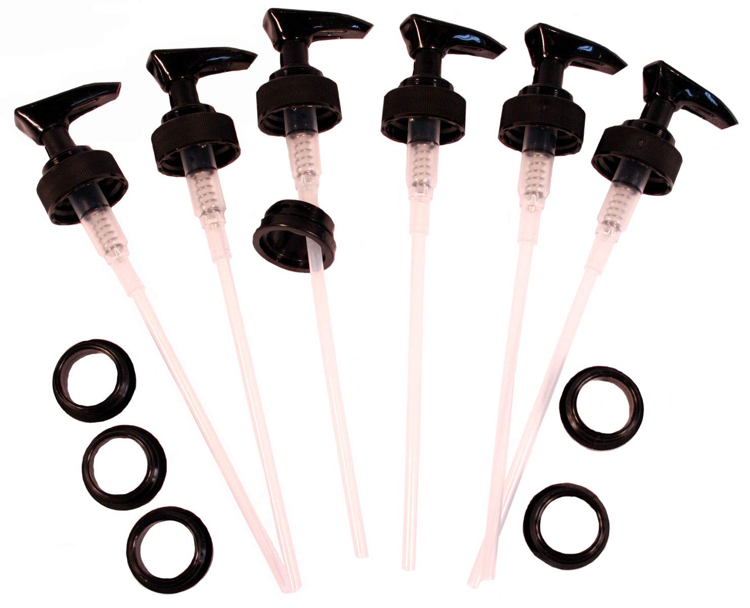 Creative Hobbies Black Plastic Lotion Soap Dispenser Pumps With Glue On Screw Collars, Replacements For Soap And Lotion Pumps, M