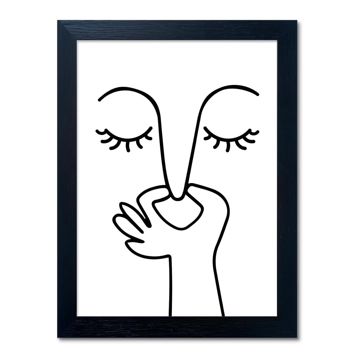Aianhua Black And White Bathroom Wall Decor Bad Smell Humorous Wall Art Funny Guest Toilet Picture Print Painting Modern Minimal