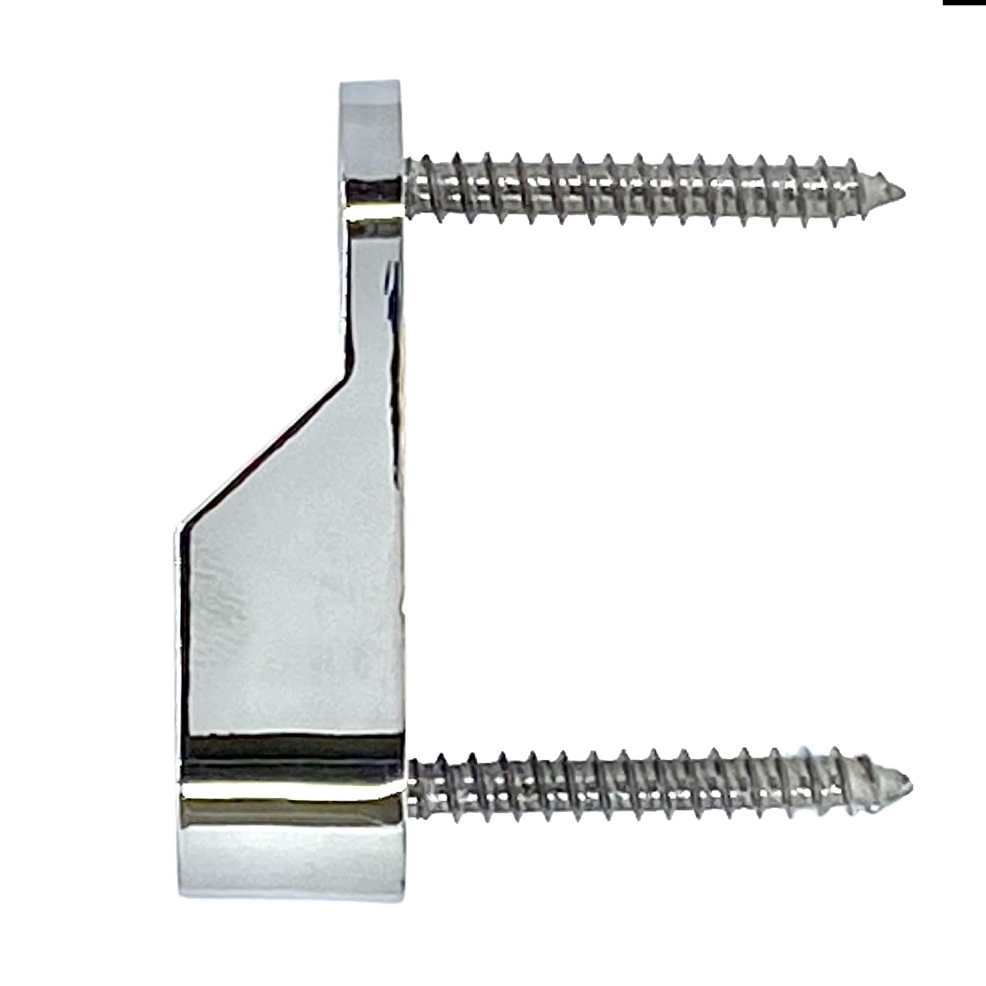 Oval Closet Rod End Supports | Screw On Type | 15Mm X 30Mm | Polished Chrome | 2 Pack