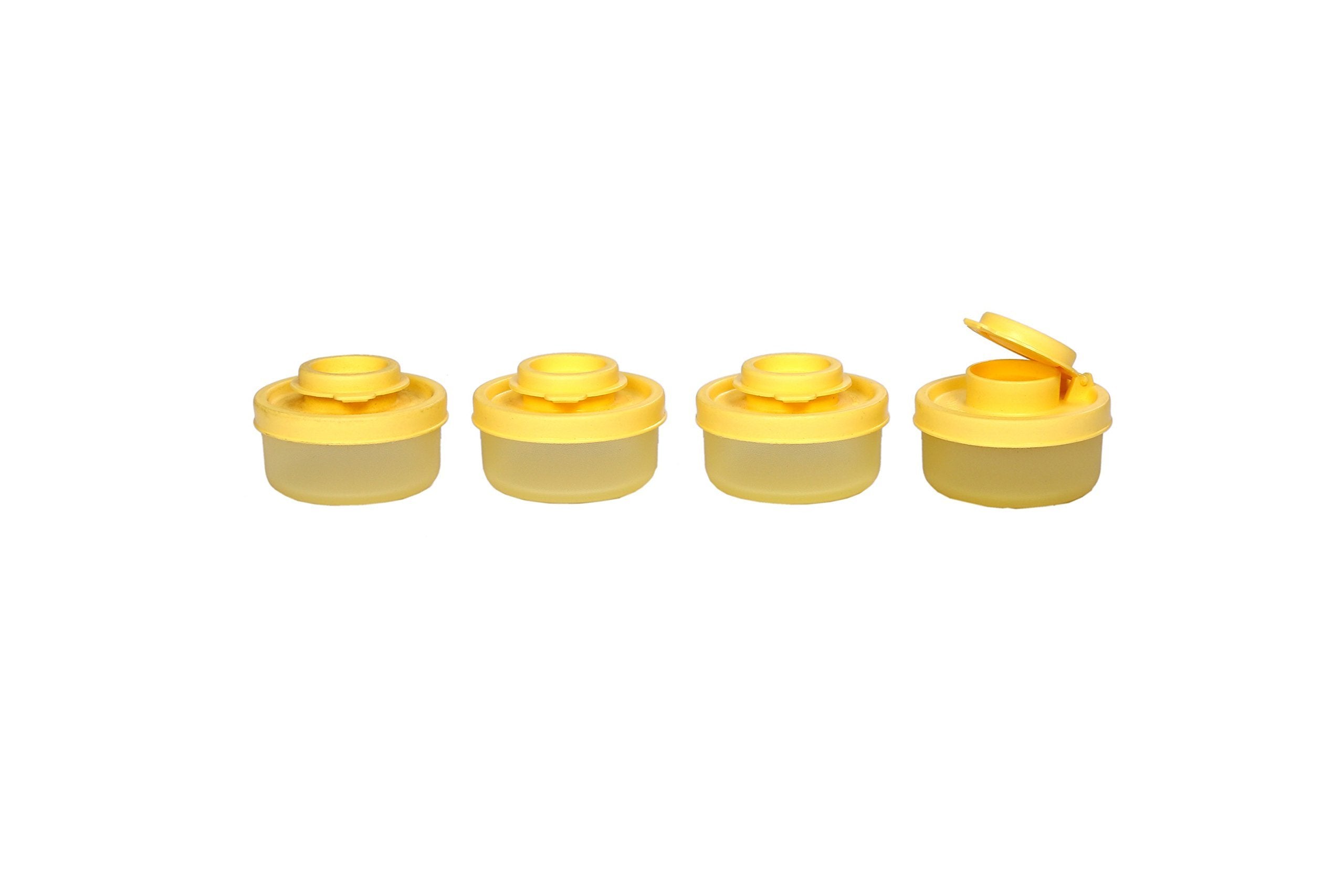 Signoraware Small Spice Shaker Set, 40Ml, Set Of 4, Lemon Yellow