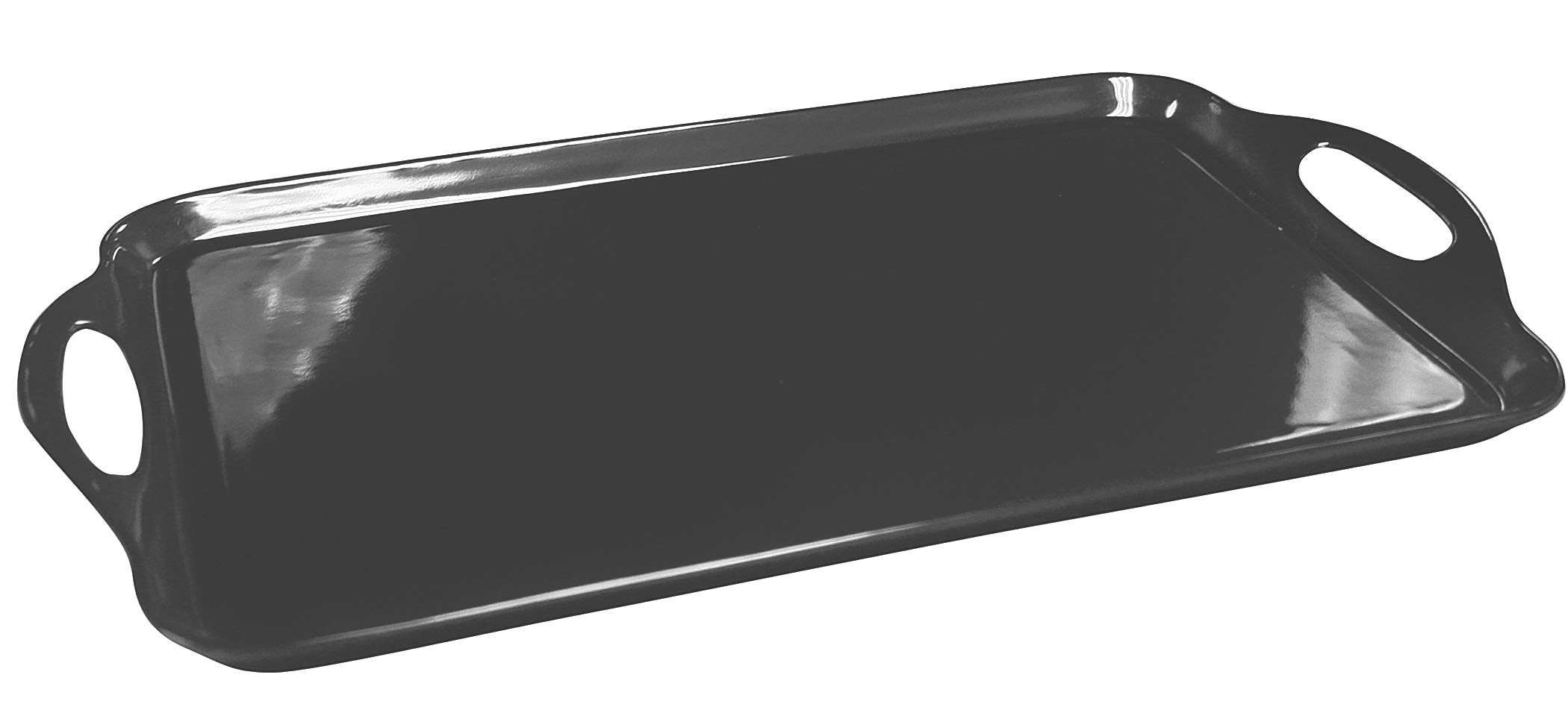 Calypso Basics By Reston Lloyd Melamine Rectangular Serving/Ottoman Tray With Handles