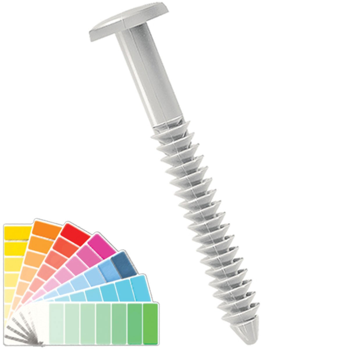 Ekena Millwork Lvsl0001Pg 3 Lifetime Vinyl Shutter-Loks, Paintable