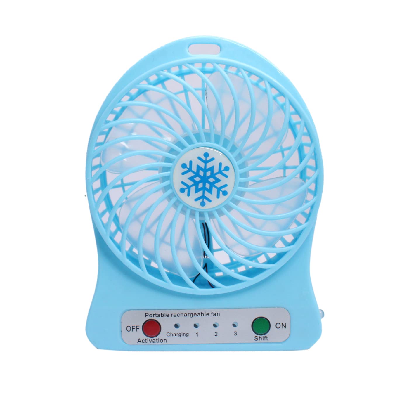 Kavin Rechargeable Table/Desk Fan With Led Light For Home And Office Use, Pack Of 1