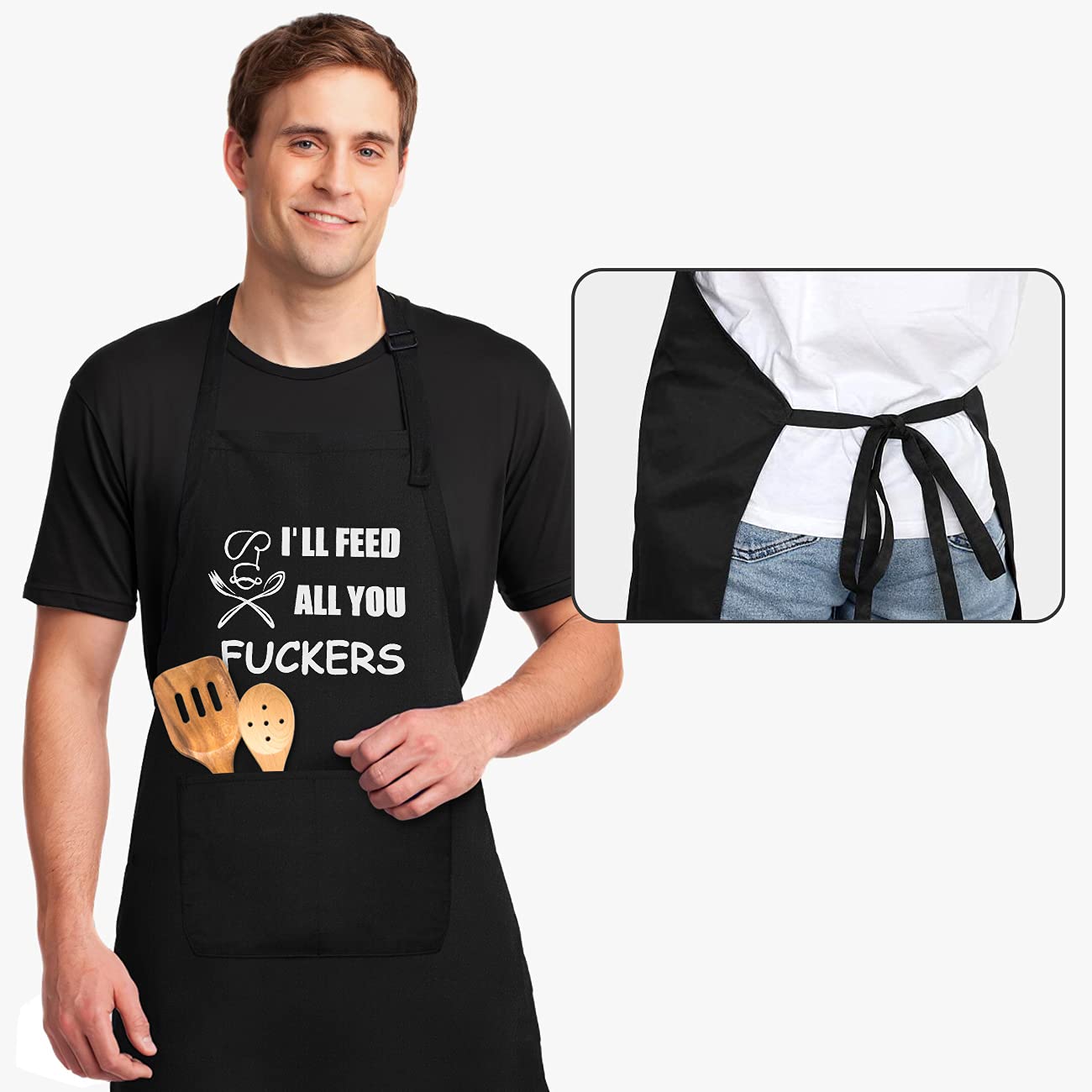 Jmyjtshdp Aprons For Men, Mens Apron, Funny Aprons For Men, Husband Birthday Gift, Gifts For Husband, Father'S Day Gifts For Dad