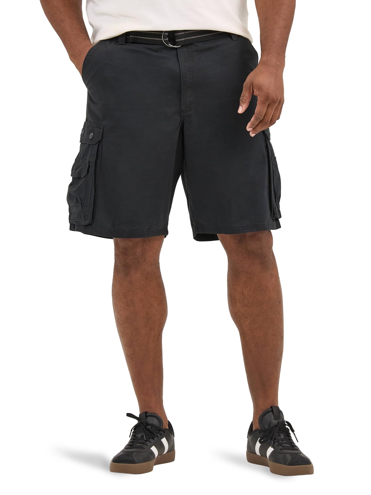 Lee Mens Dungarees New Belted Wyoming Cargo Shorts, Black, 36 Us