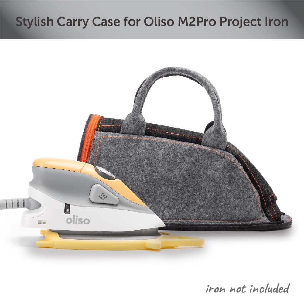 Oliso Carry Bag M3Pro And M2Pro Mini Irons - Fits Most Mini Travel Size Irons, Ideal For Travel Or Storage - Gray