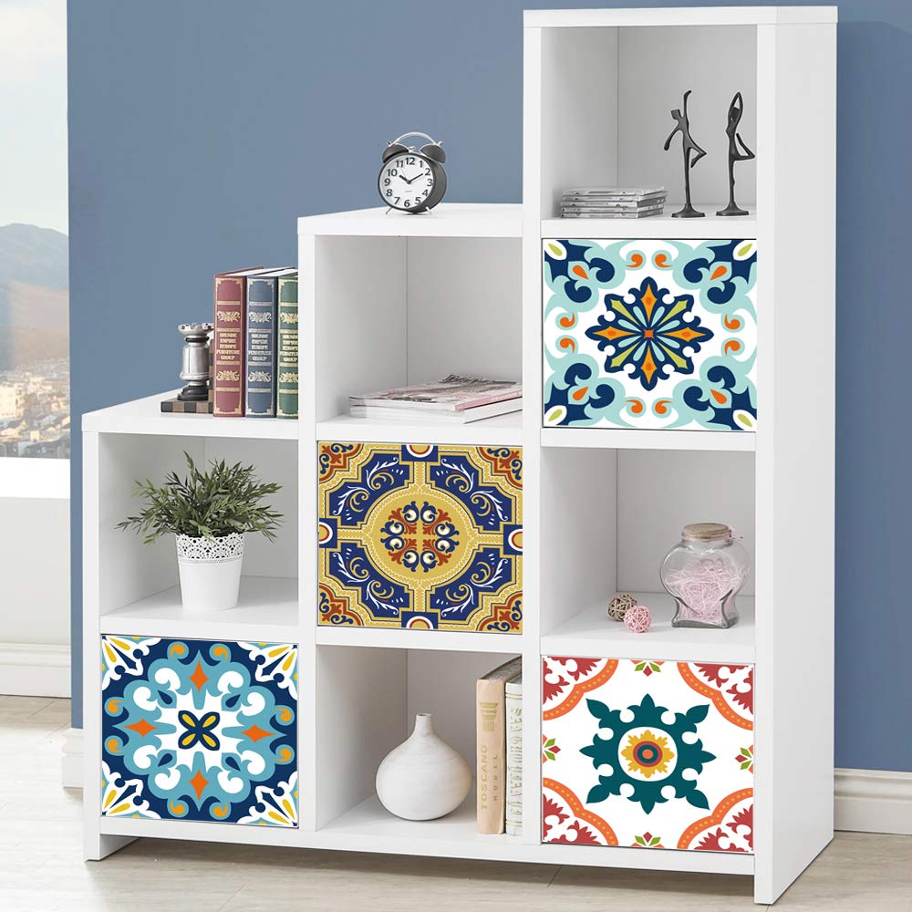 Self-Adhesive Dresser Sticker, Peel And Stick Furniture Skin, Removable Shelf Unit Decals Sticker (013, Expedit/Kallax)