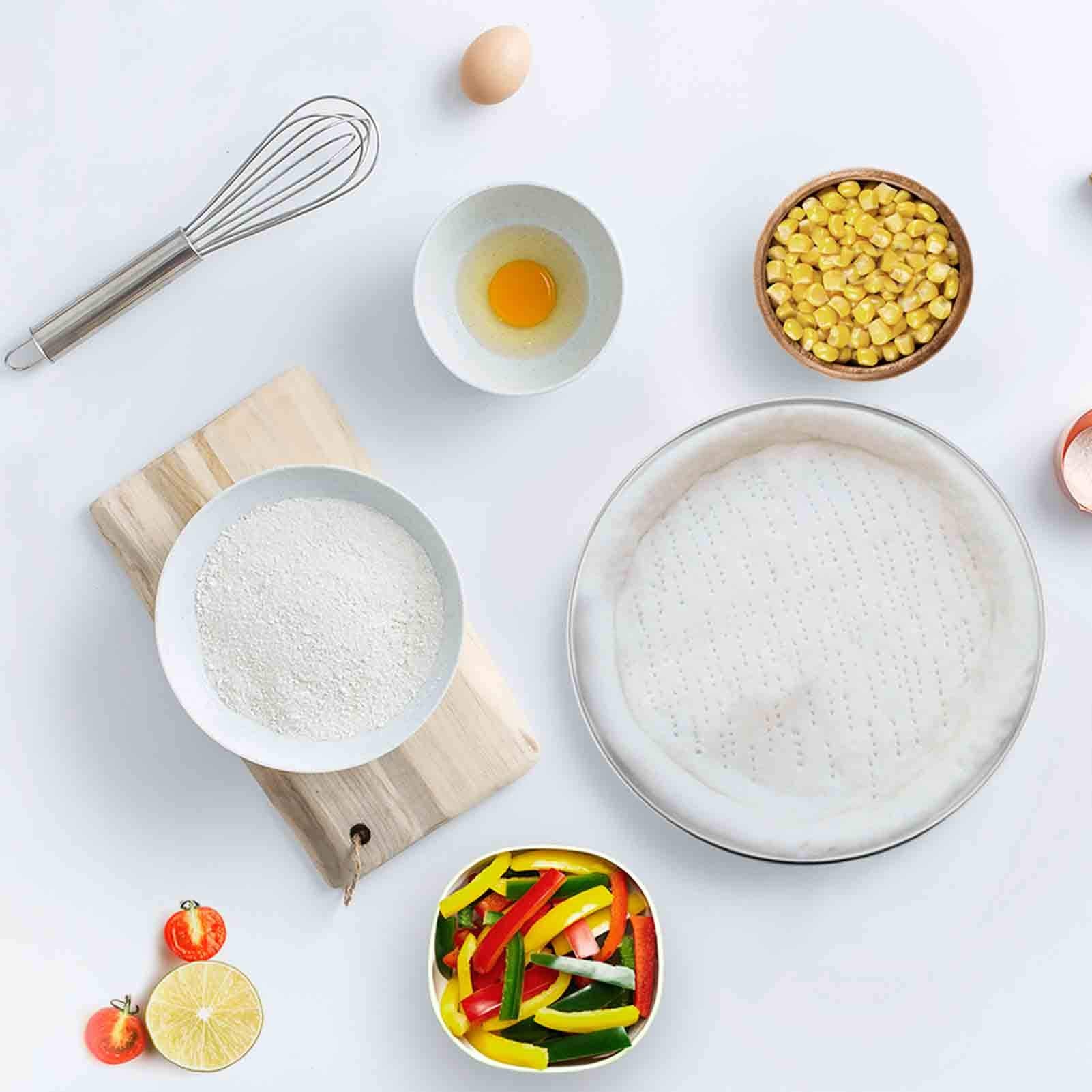 Teamfar Pizza Pan, 10 Inch Pizza Pans Pizza Tray Stainless Steel For Oven Baking, Non Toxic & Healthy, Heavy Duty & Dishwasher S