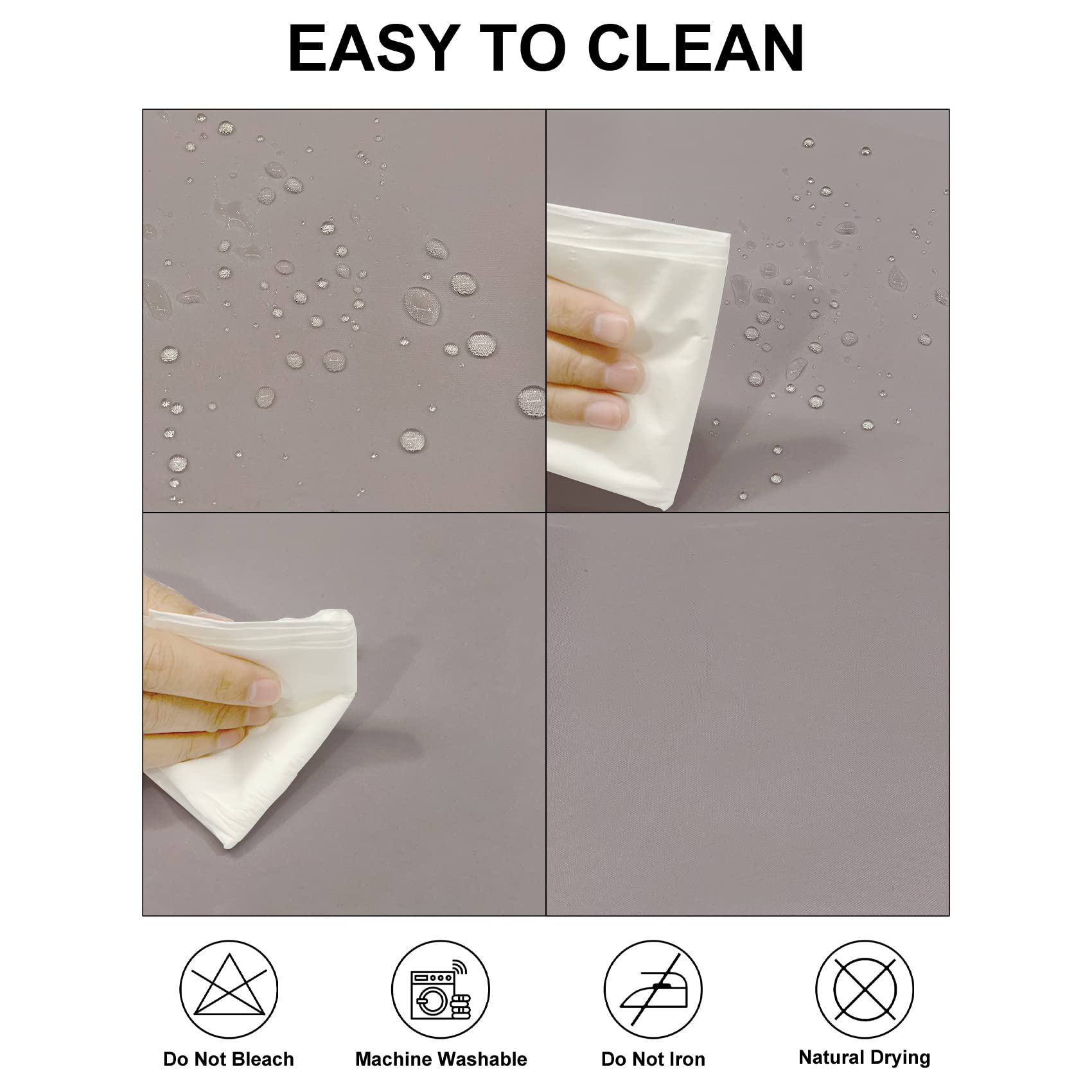 Fokitut 2 Pack Waterproof Rectangle Tablecloth, 90X156 Inch,Stain Resistant And Wrinkle Polyester Table Cloth, Fabric Table Cove