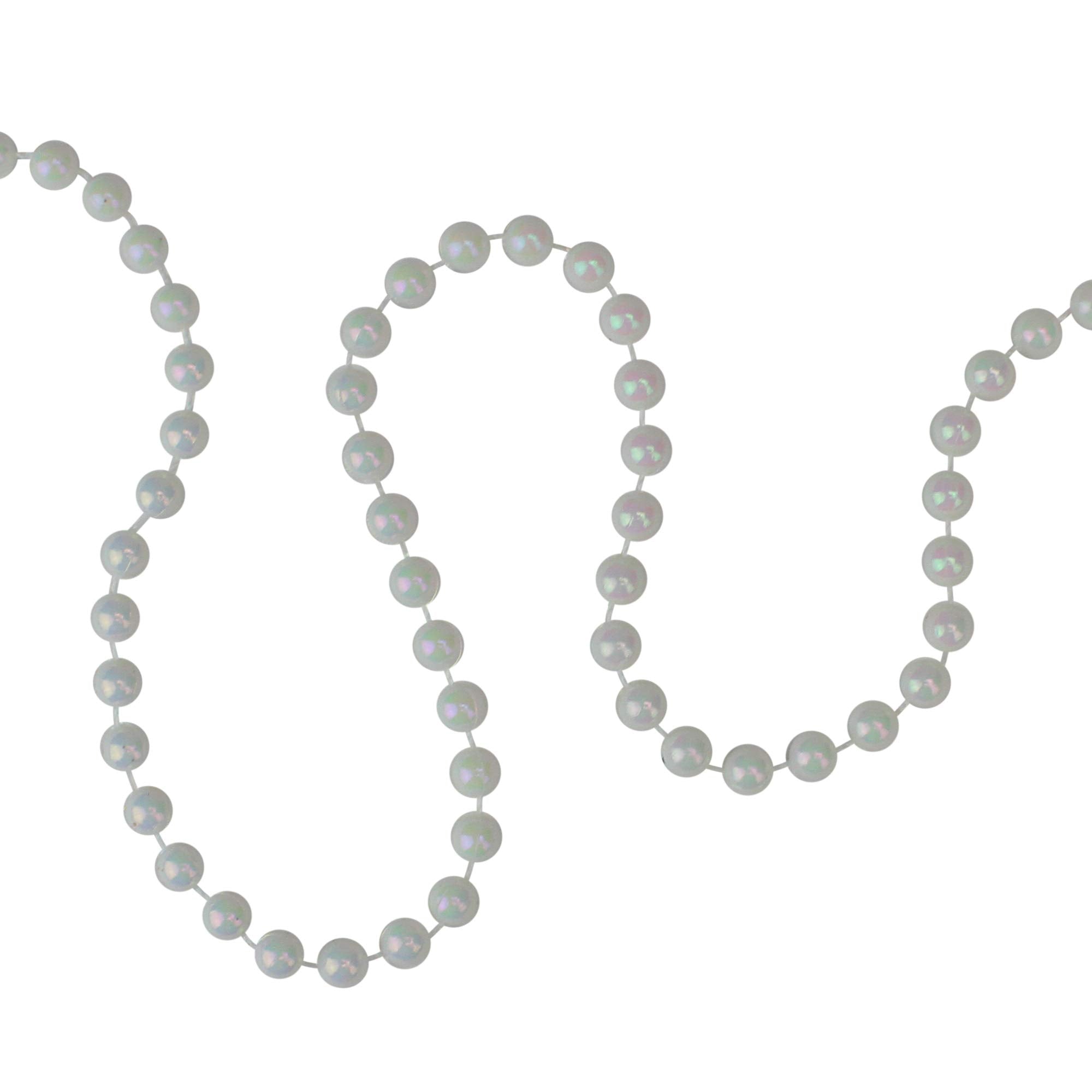 Northlight 15 x 0.25 White Pearl Beaded Artificial Christmas Garland