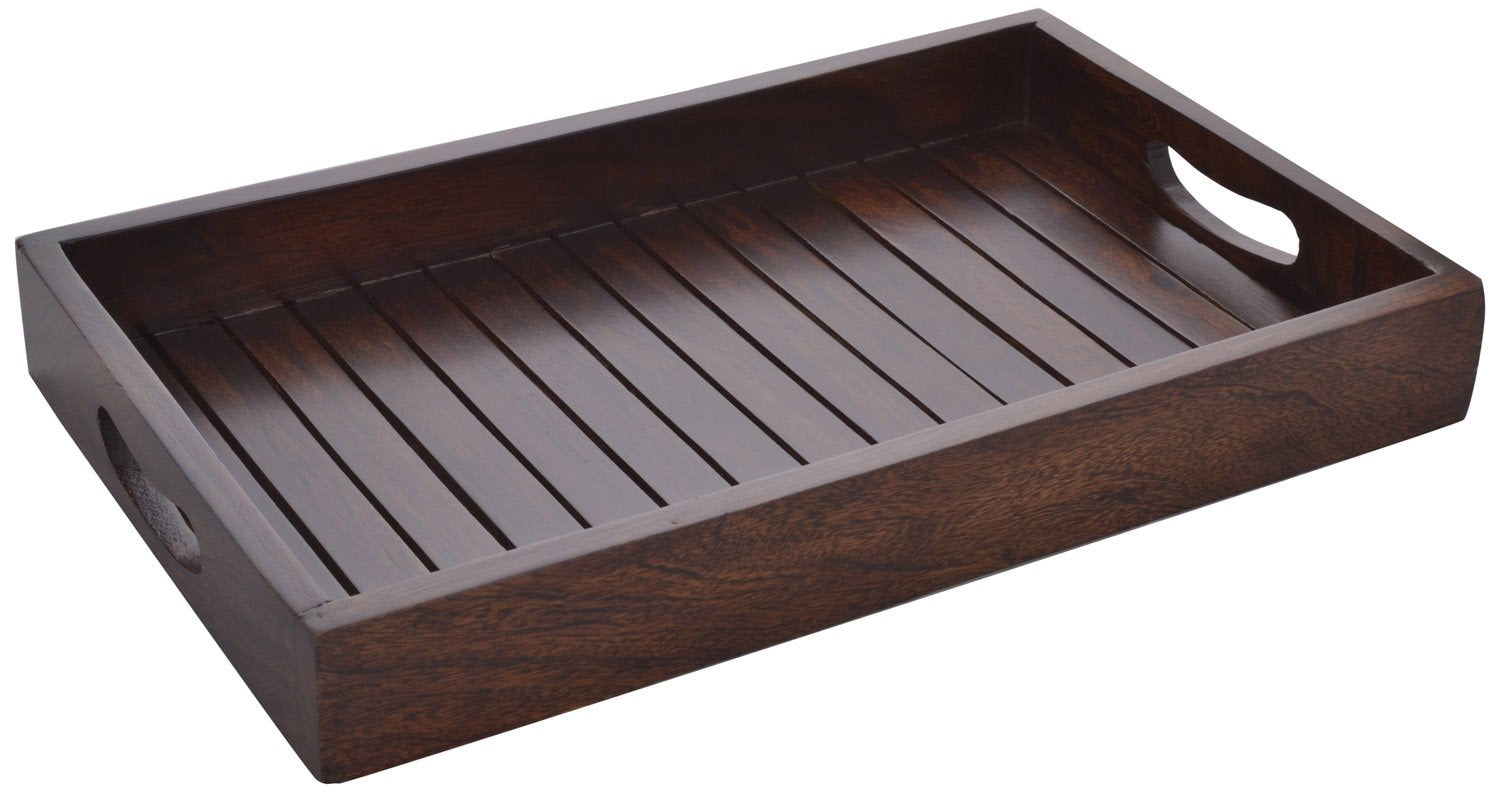 An Dcor Wooden Serving Tray, (L X B X H) 50 X 35 X 5 Cms