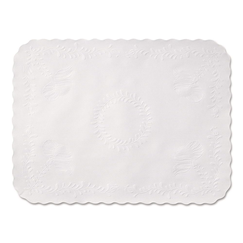 Hoffmaster Scalloped Edge Traymat 12.75 x 16.625 White, 1,000 ct