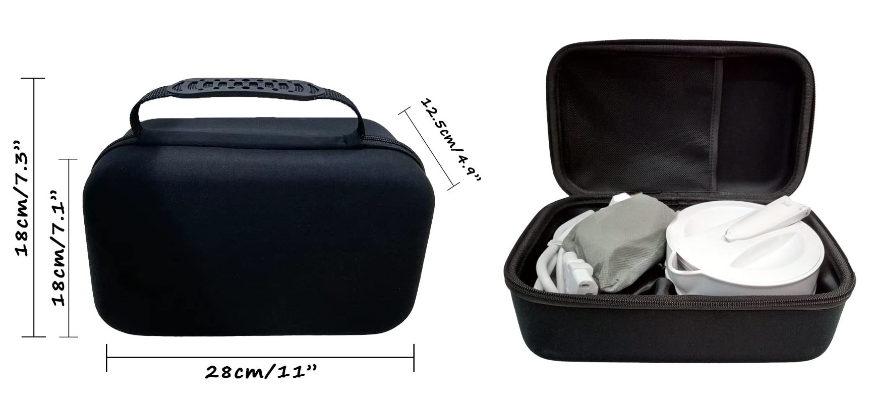 Portable Foldable Electric Travel Kettle, 800Ml/27Oz, White With Two Folding Cups And One Coffee Dripper,110V & 220V Dual Voltag