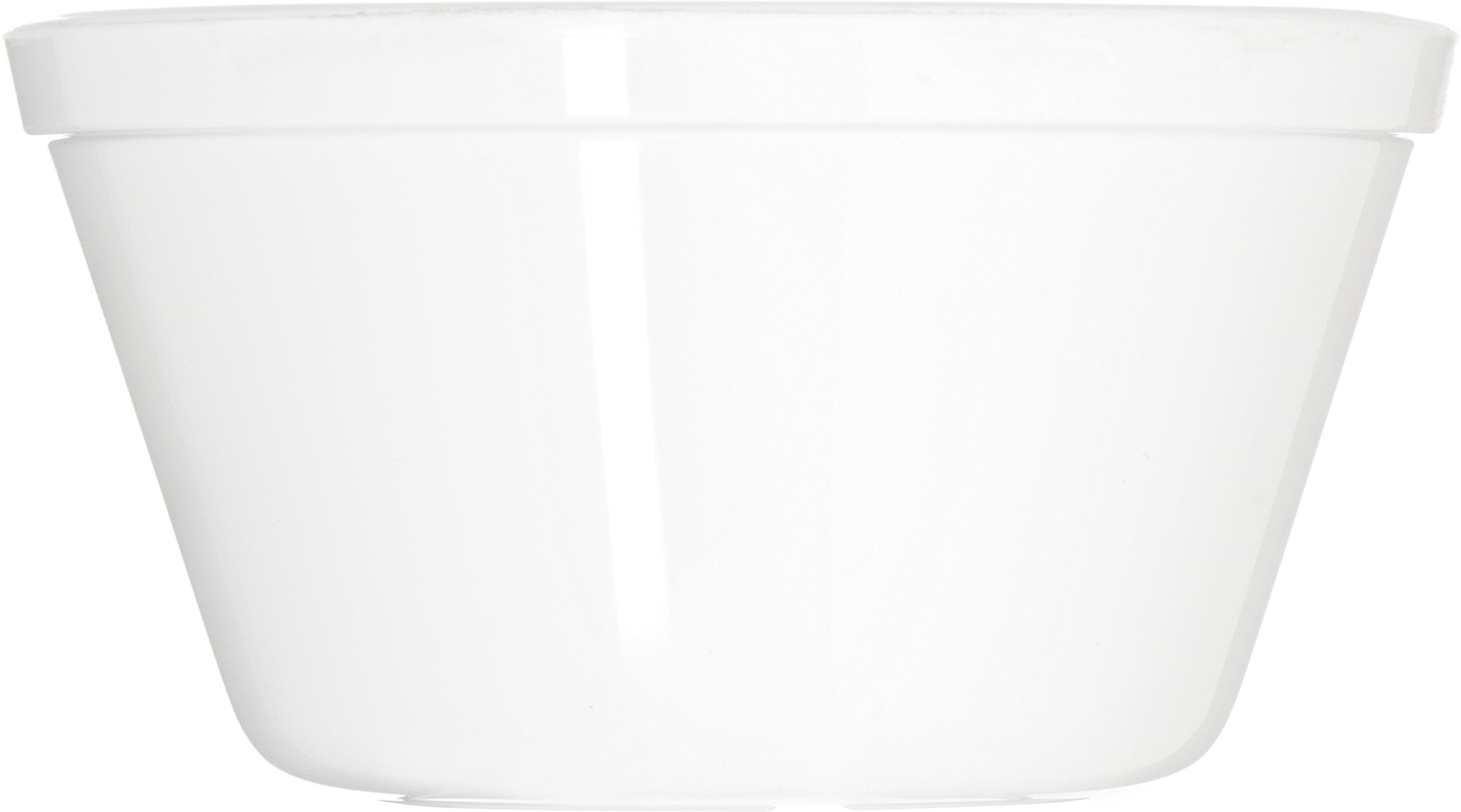 Carlisle Foodservice Products Reusable Plastic Bowl Bouillon Cup, Soup Bowl For Home And Restaurant, Melamine, 8.4 Ounces, White