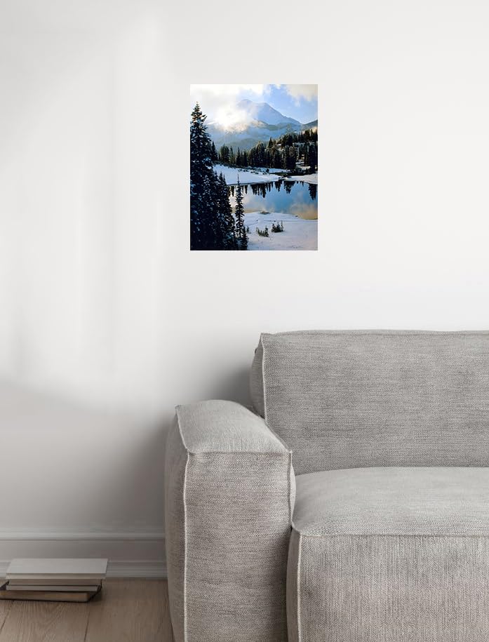 Snow Mountain Scenery Wall Decor Art Print Poster (16X20)