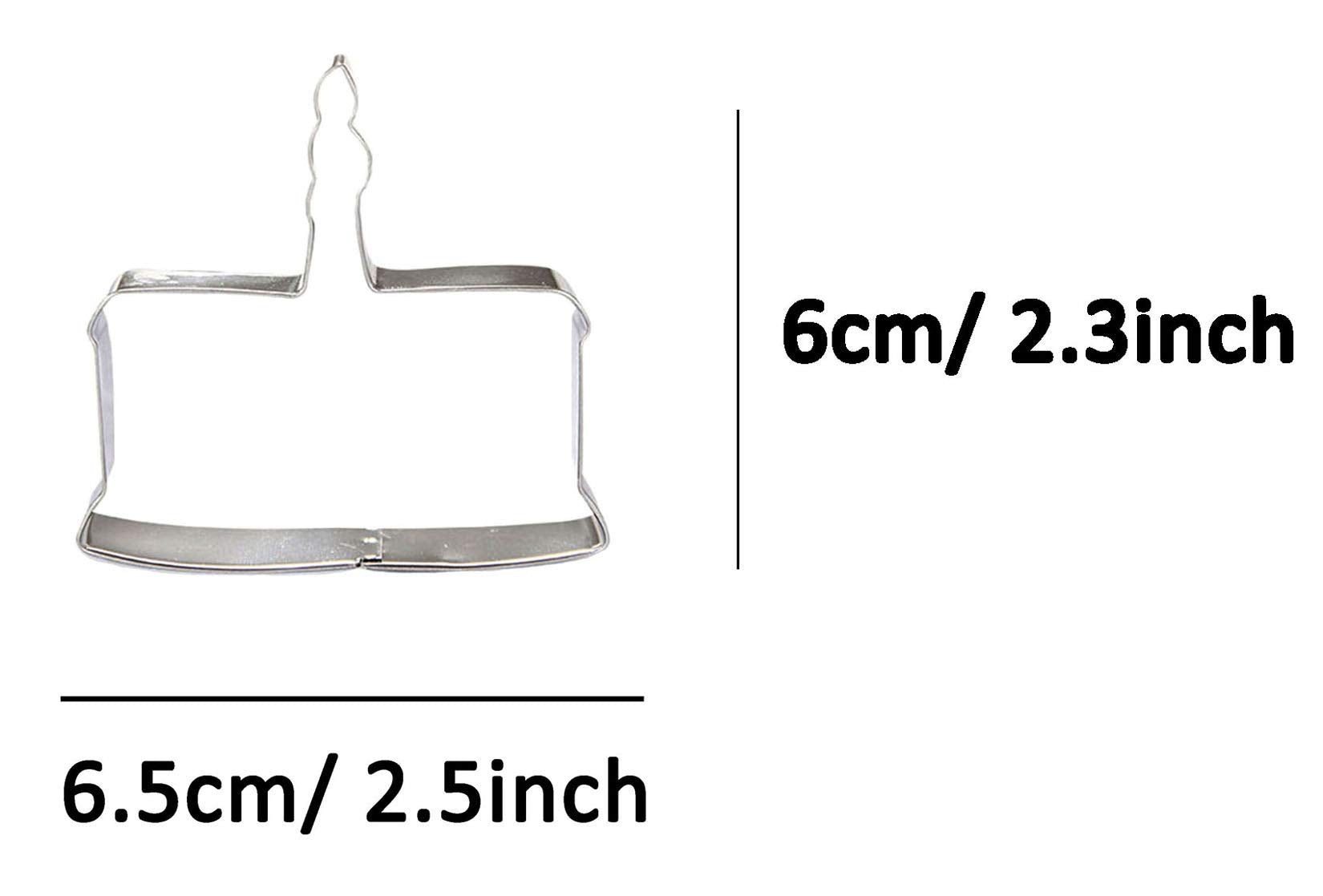 Wjsyshop Cake With Candle Cookie Cutter