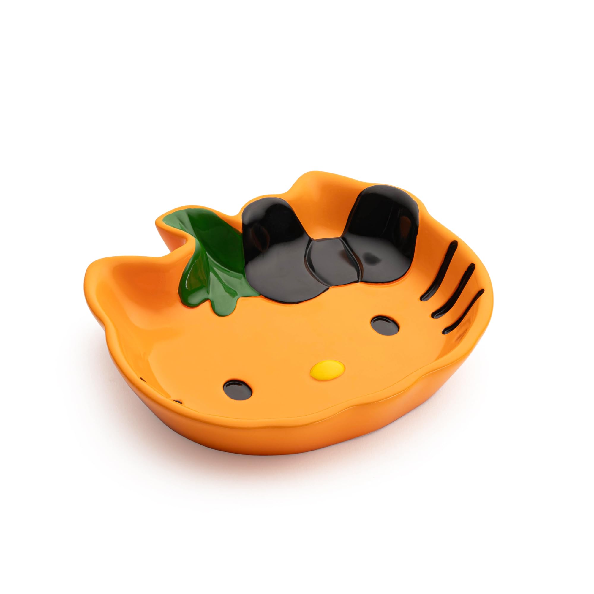 Hello Kitty Pumpkin Jack - O - Lantern Soap Dish - Autumn & Halloween Bathroom D  Cor Sponge Holder