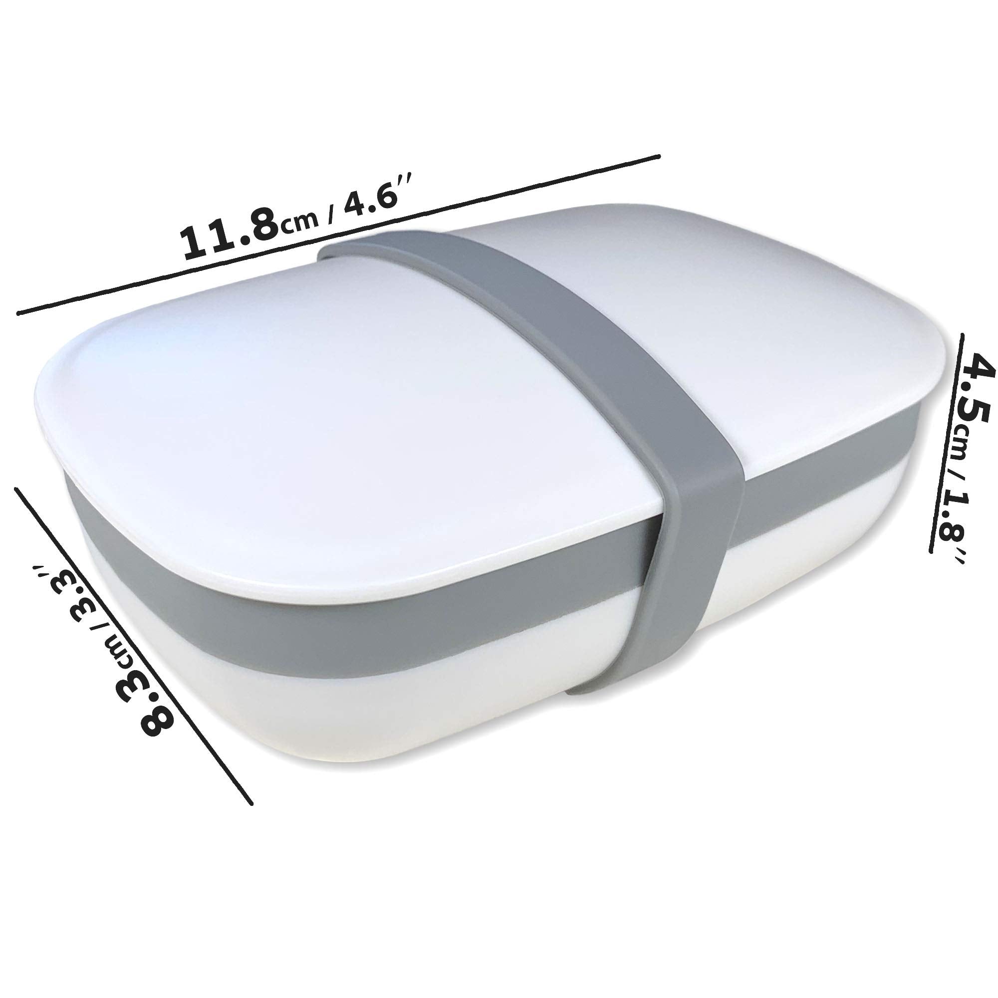 Kiasona Travel Soap Box,Soap Bar Holder Dish Container Case With Sponge Saver Drain&Silicone Band,Strong Sealing,Leak Proof,Port
