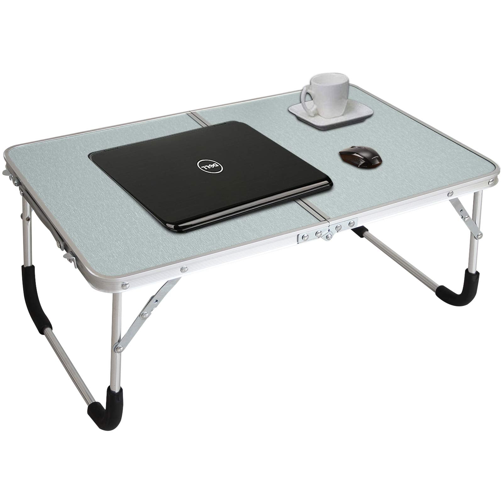 Jucaifu Foldable Laptop Table, Bed Desk, Breakfast Serving Bed Tray, Portable Mini Picnic Table & Ultra Lightweight, Folds In Ha