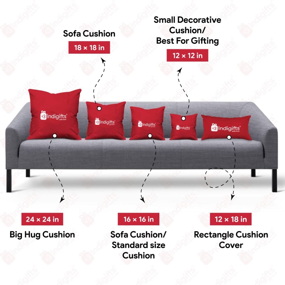 Indigifts Satin Favourite Brother and Sister in Law Printed Cushion Cover with Filler, Rudraksha and Lumba Rakhi Set for Bhaiya