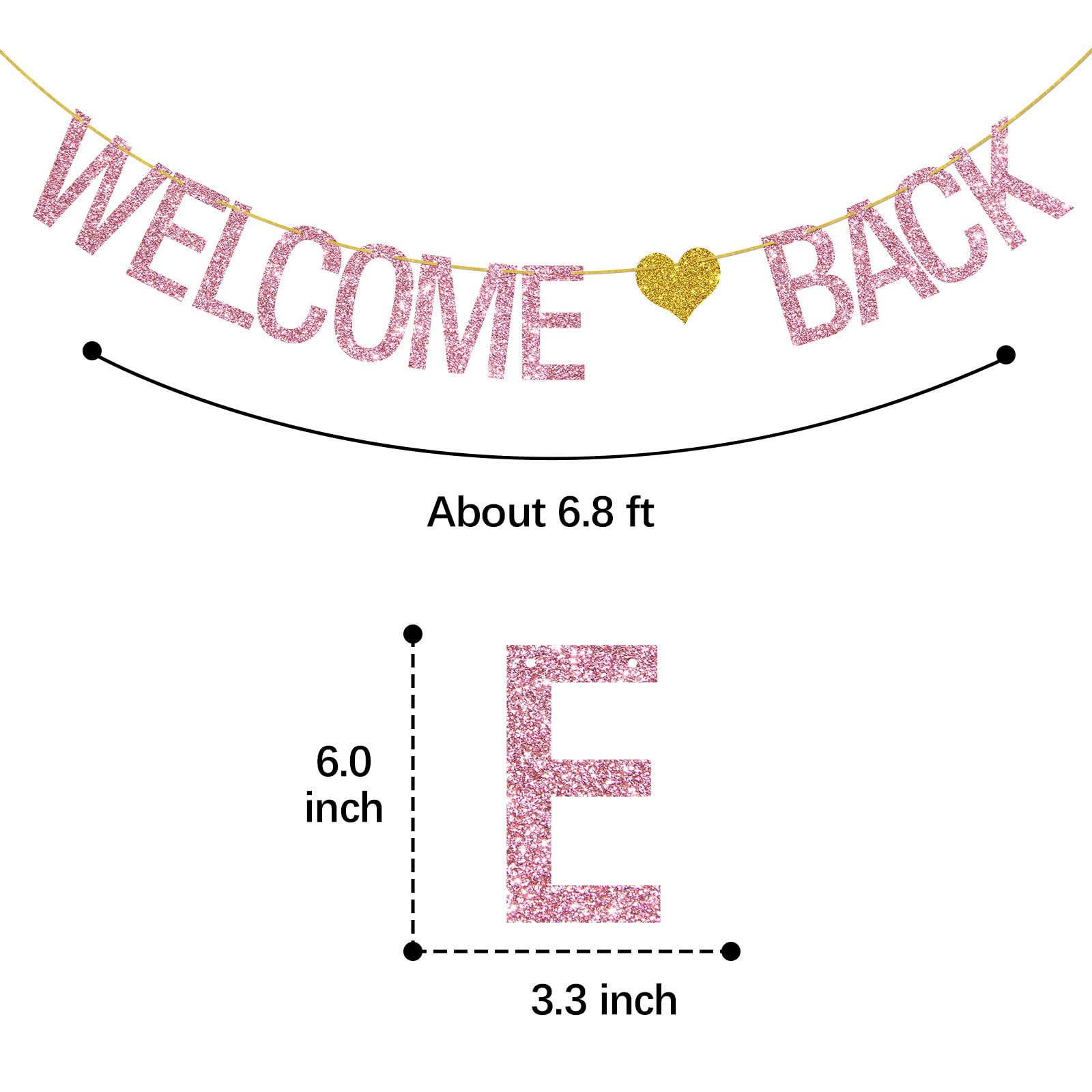 Helewilk Welcome Back Banner, Welcome Home, Back To School For Classroom Patriotic Military Returning Home Homecoming Party Supp