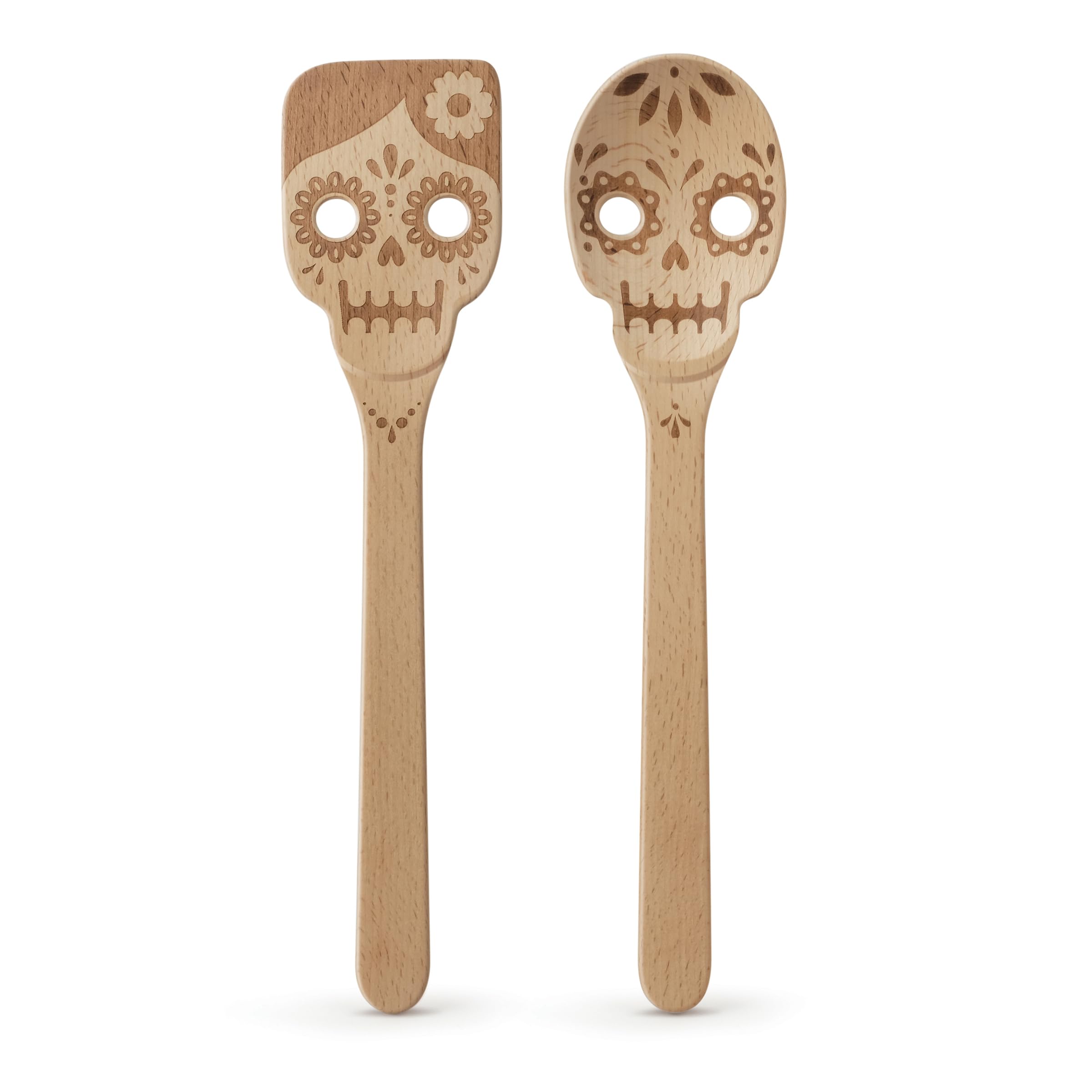 Dead Set, Day Of The Dead Wooden Spoons, Set Of 2
