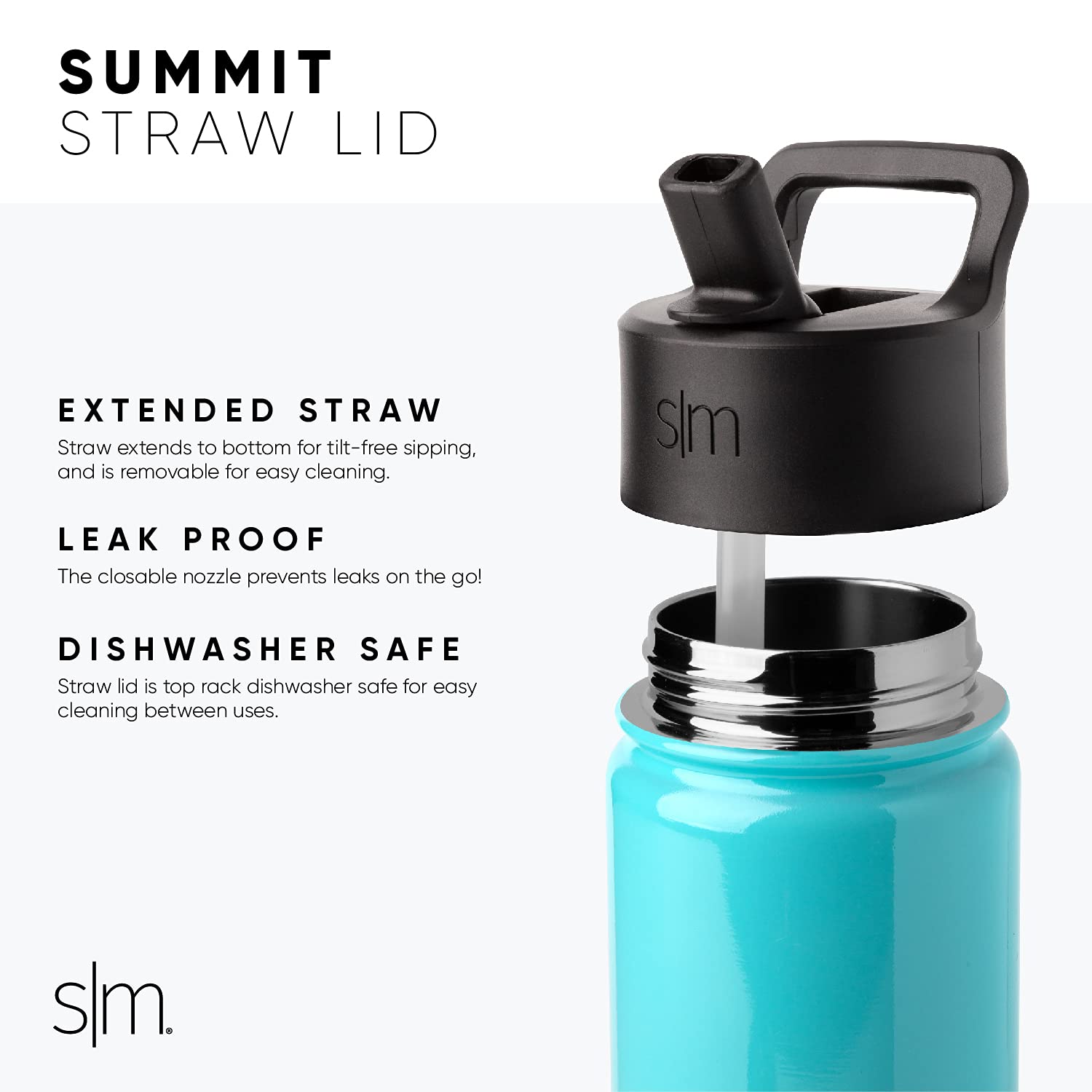 Simple Modern Summit Water Bottle with Straw Lid | Minecraft 18oz Stainless Steel Cup Insulated Tumbler for Girls, Boys, School