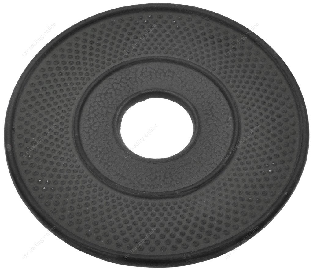 M.V. Trading T7020Bk Cast Iron Trivet Hobnail Design, 5-Inch, Black