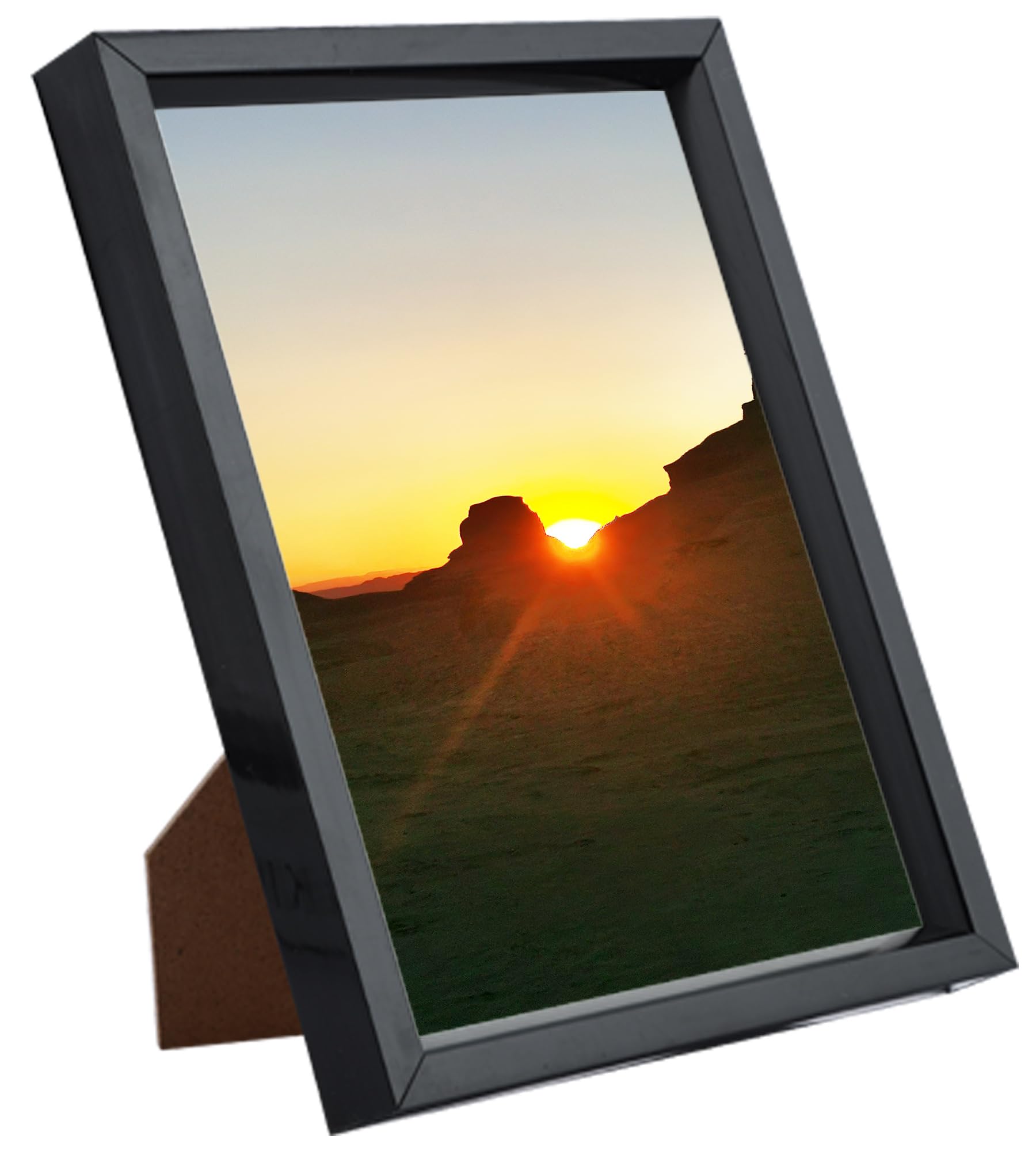 Aynoo 5x7 Picture Frame, Display Pictures 5x7 Collage Picture Frame Black,Wall and Tabletop Plastic Frame,Black