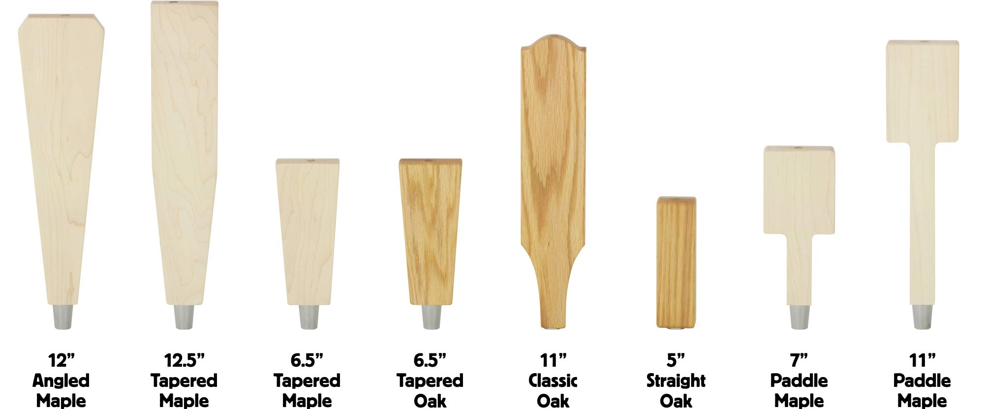 Classic 11'' Solid Red Oak Tap Handle