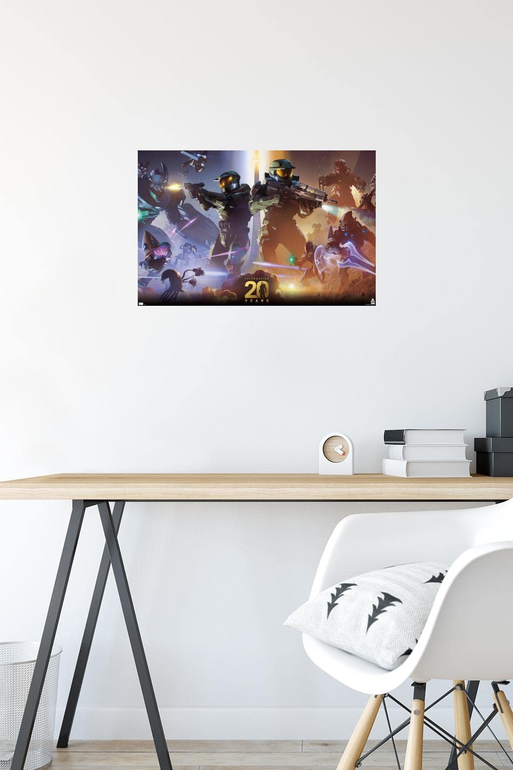 Trends International Halo - 20 Years Wall Poster, 22.4L X 14.7W, Premium Unframed Version