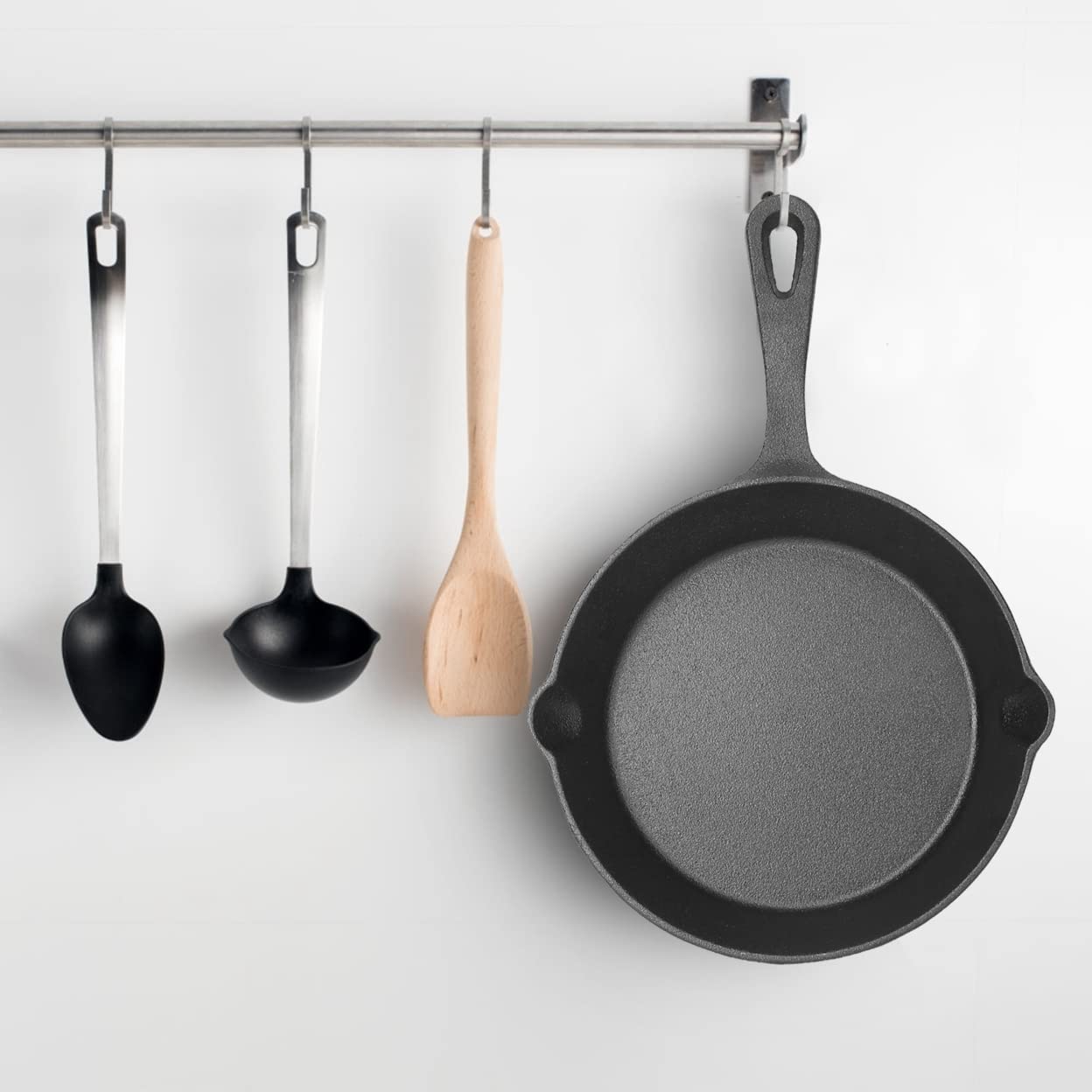 Imountek 3-Piece Pre-Seasoned Non-Stick Bpa Free Cast Iron Pans, Cast Iron Cookware For Grill, Oven, Electric & Gas Burner Stove
