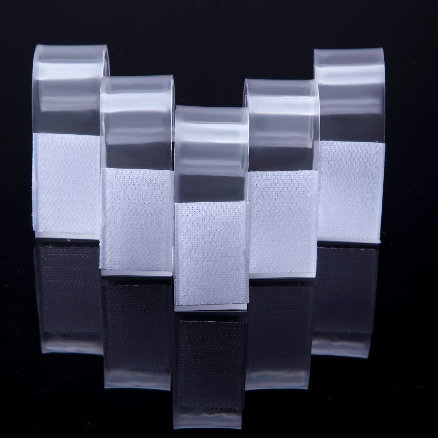Boao 25 Pieces Table Skirting Clips Smc Model Plastic Tablecloth Clips For Table 1.5-2 Inch With Hook And Loop For Meeting Party