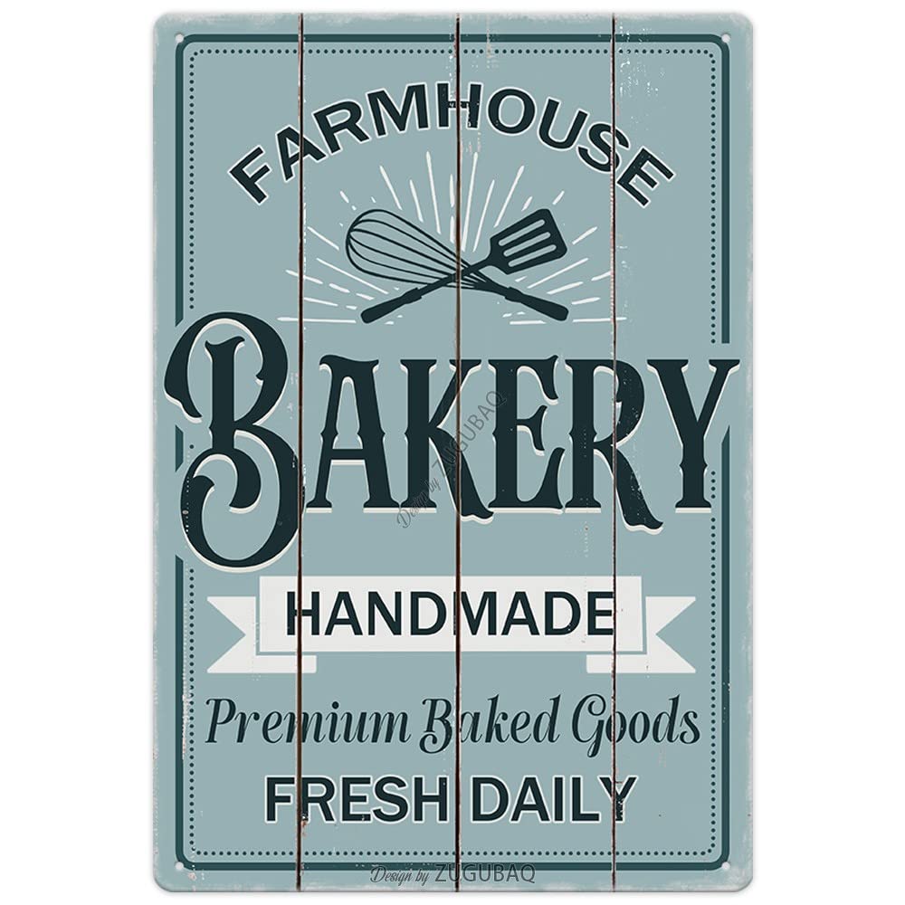 Funny Kitchen Signs Decor-Kitchen Farmhouse Decor-Personalized Kitchen Metal Sign-Retro Kitchen Counter Accessories-12x8 Inch Ha