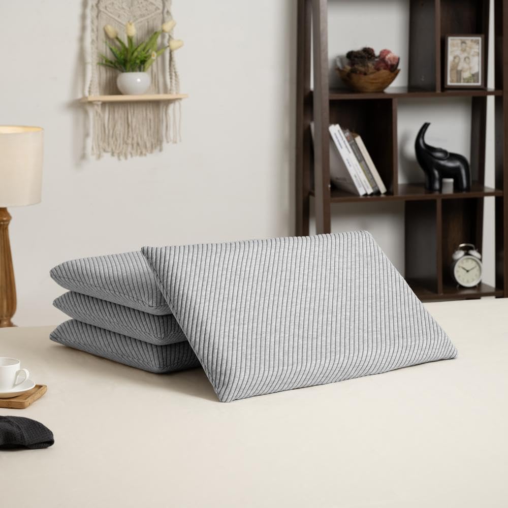 Wakefit Latex Fluffy And Medium Firm Sleeping Pillow | (Off White, Standard, Set Of 1, Latex Foam) 1 Year Warranty