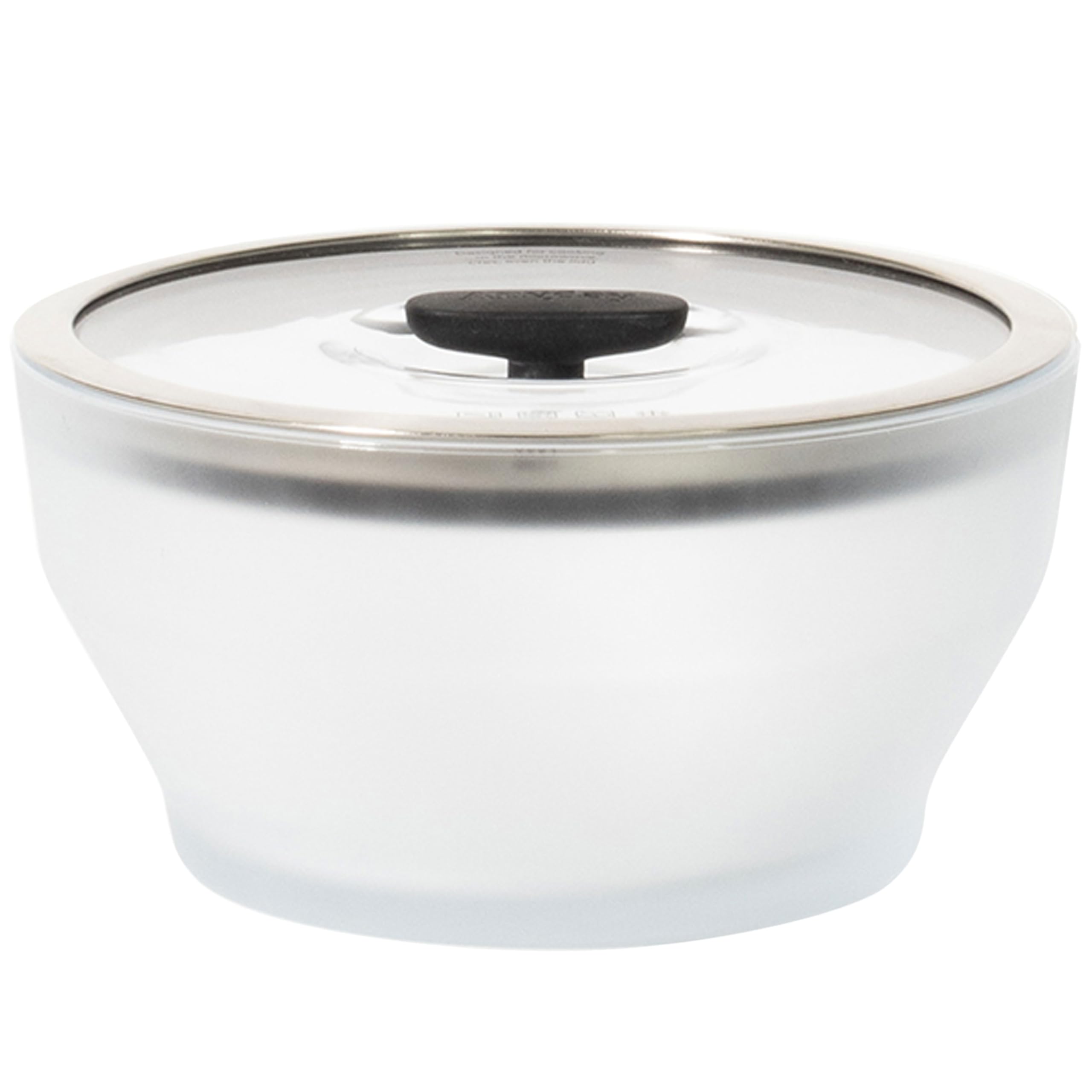 Anyday Large Deep Dish Microwave Cookware | 2 Piece Set | Microwave Safe Mixing Bowls | Food Storage Container | Black Sesame
